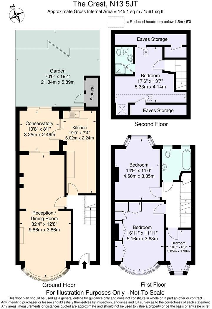 The Crest, Palmers Green, N13 floorplan