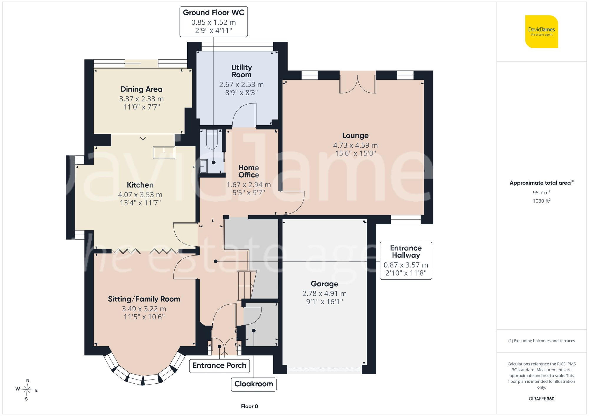 De Vere Gardens, Woodthorpe, Nottingham floorplan