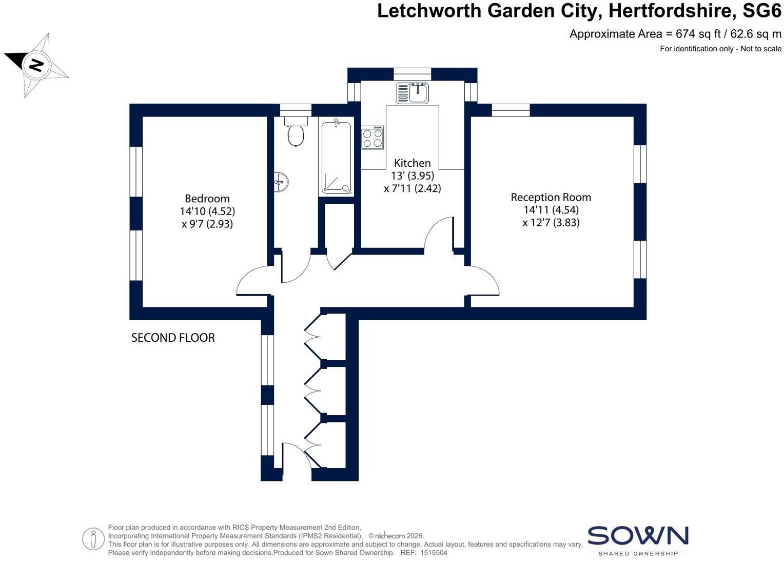 Southfields, Letchworth Garden City, Hertfordshire floorplan