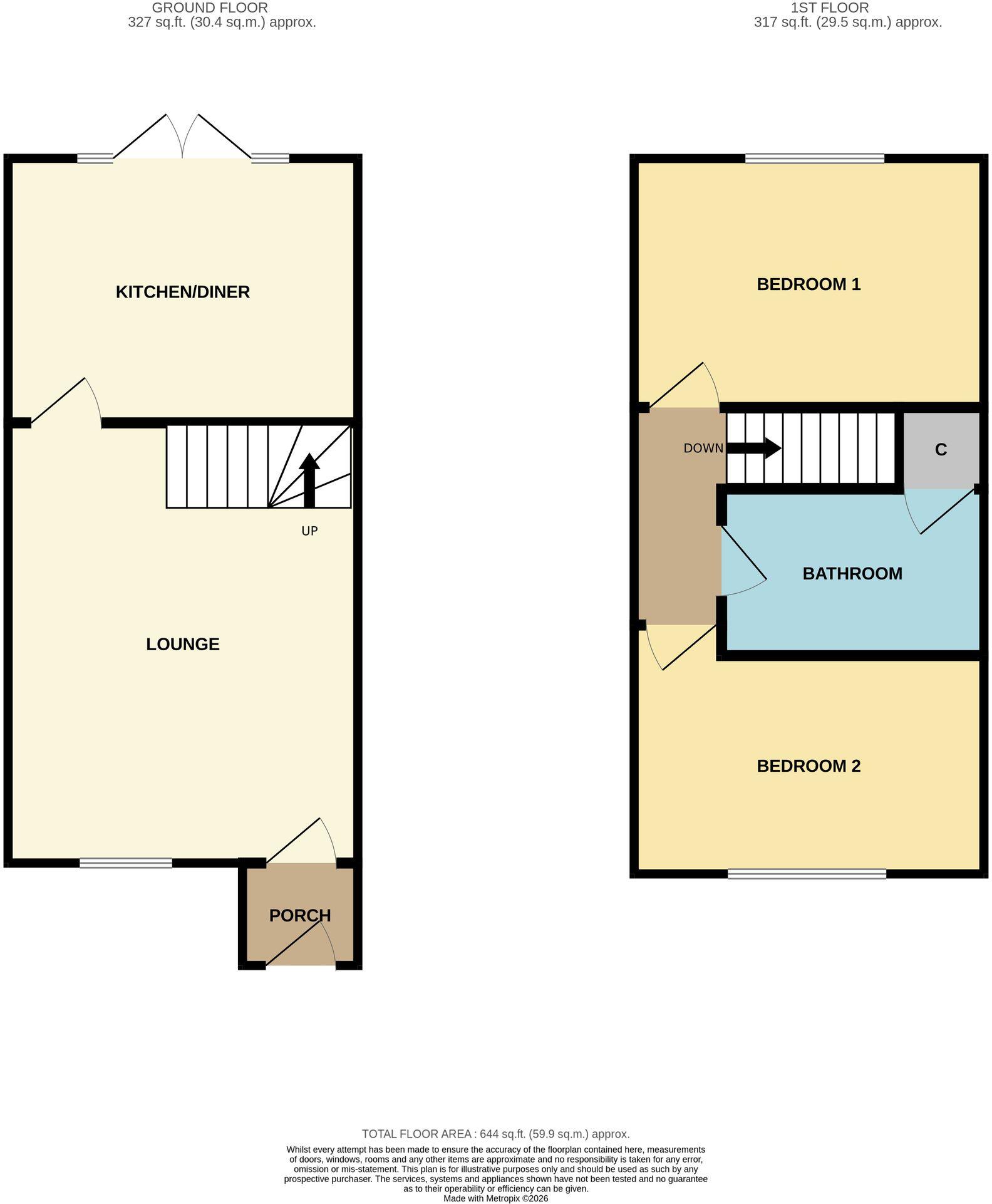 Moorgate, Middlesbrough, TS6 floorplan