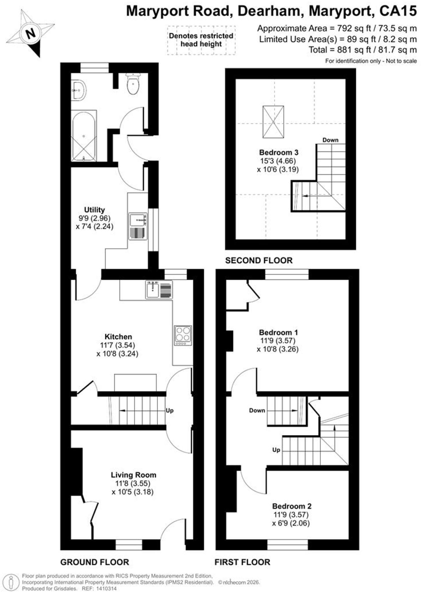 Maryport Road, Dearham, CA15 floorplan