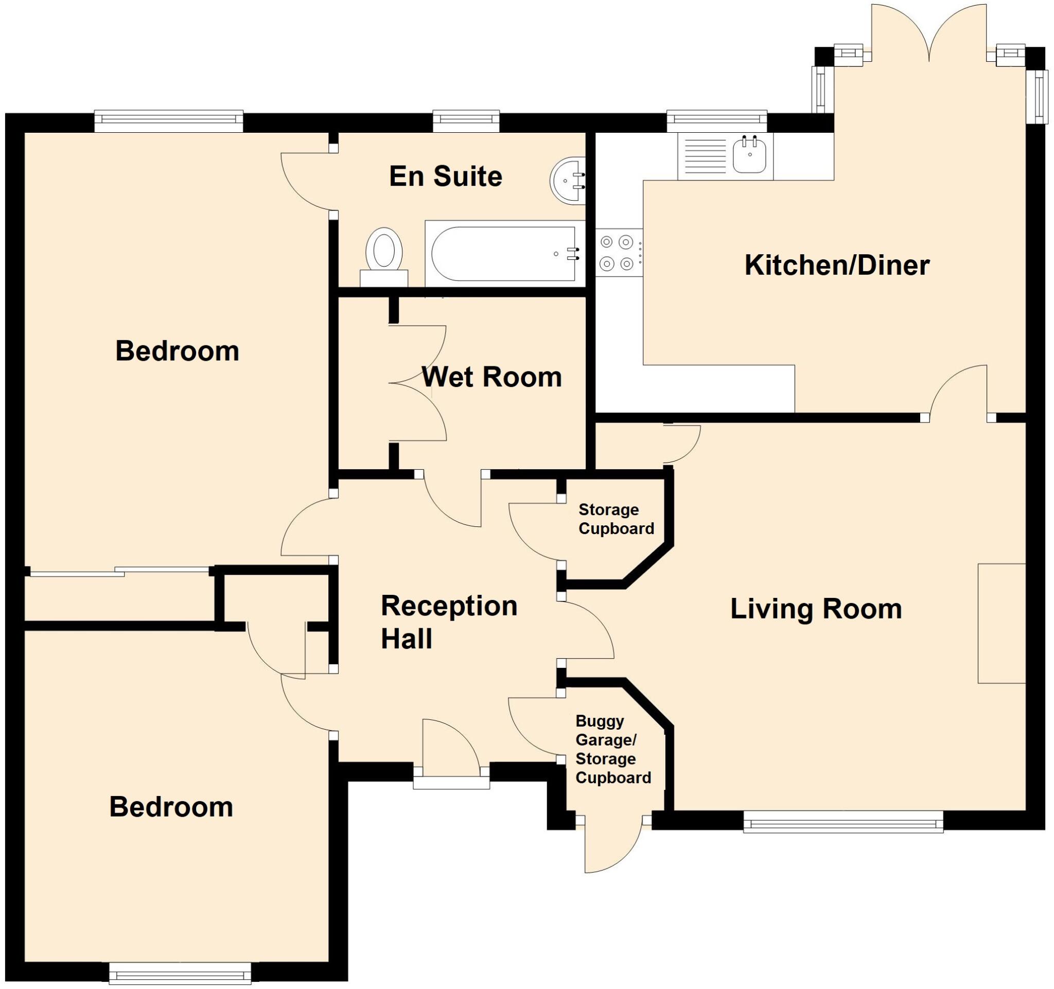 Kenwith Castle Gardens, Abbotsham, Bideford, EX39 floorplan