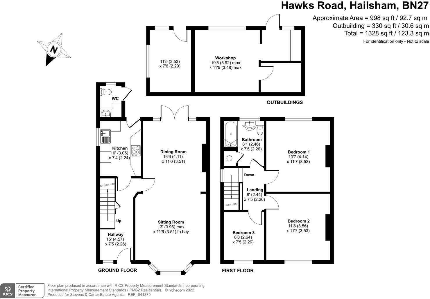 Hawks Road, Hailsham floorplan