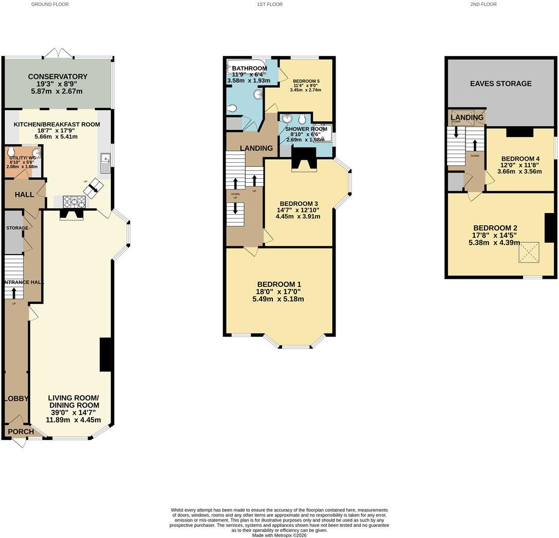 Cliff Road, Eastbourne, BN20 7RU floorplan