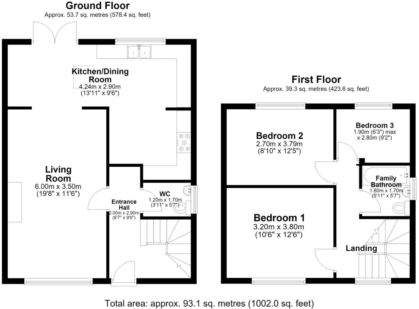 Park Court Road, Bridgend County Borough, CF31 4BP floorplan