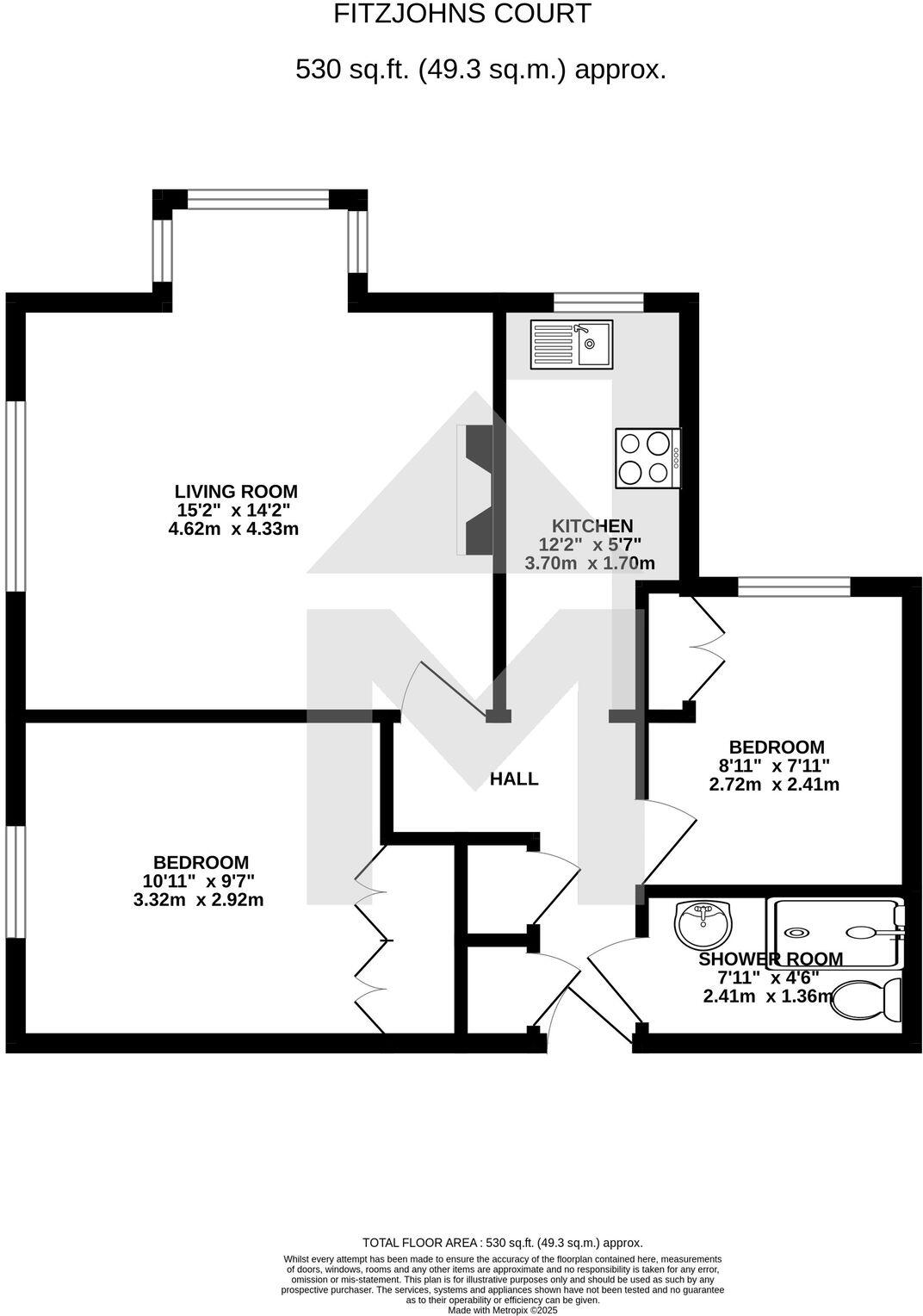 Fitzjohn Court, Hassocks, BN6 8QP floorplan