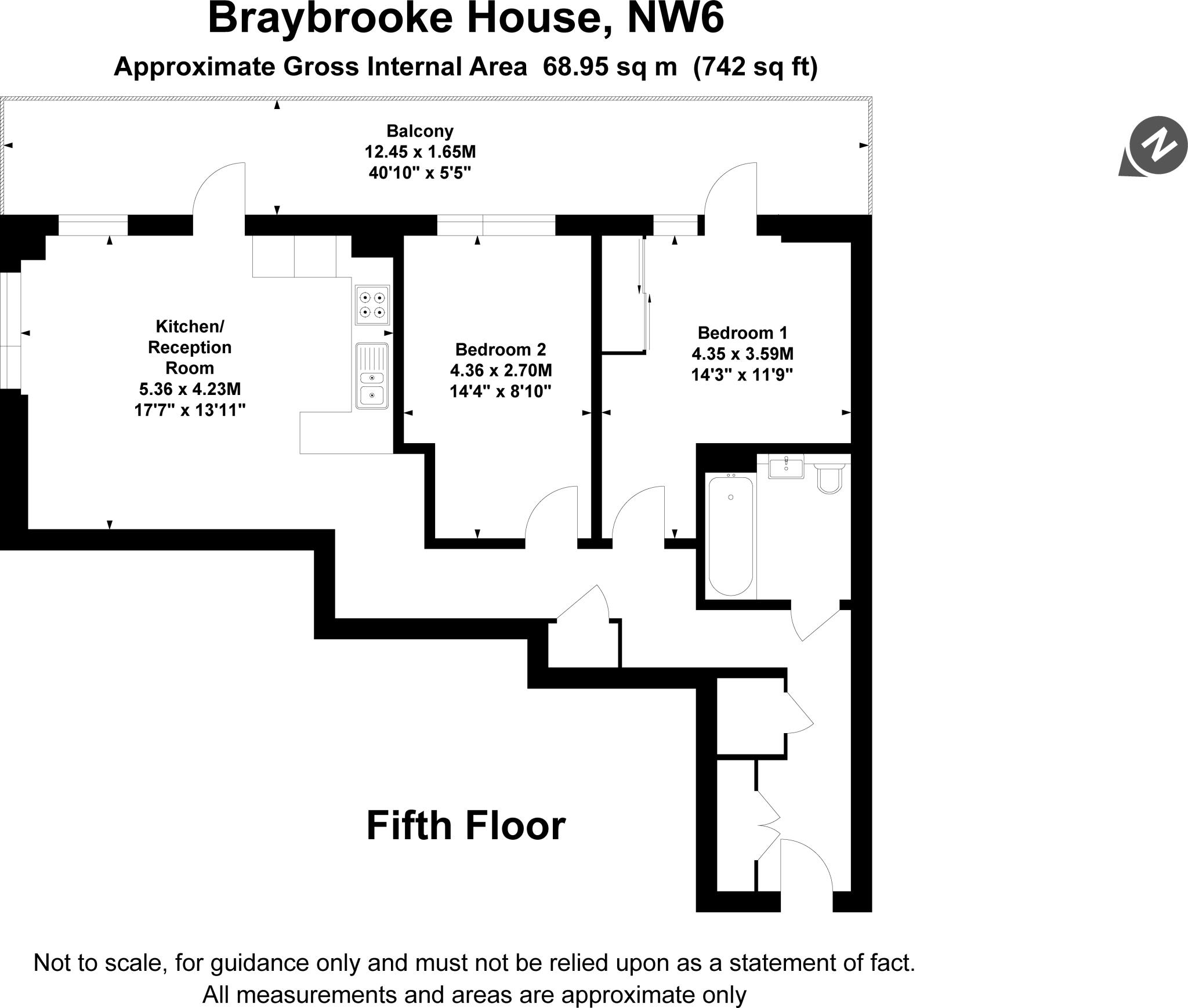 Denmark Road London NW6 floorplan