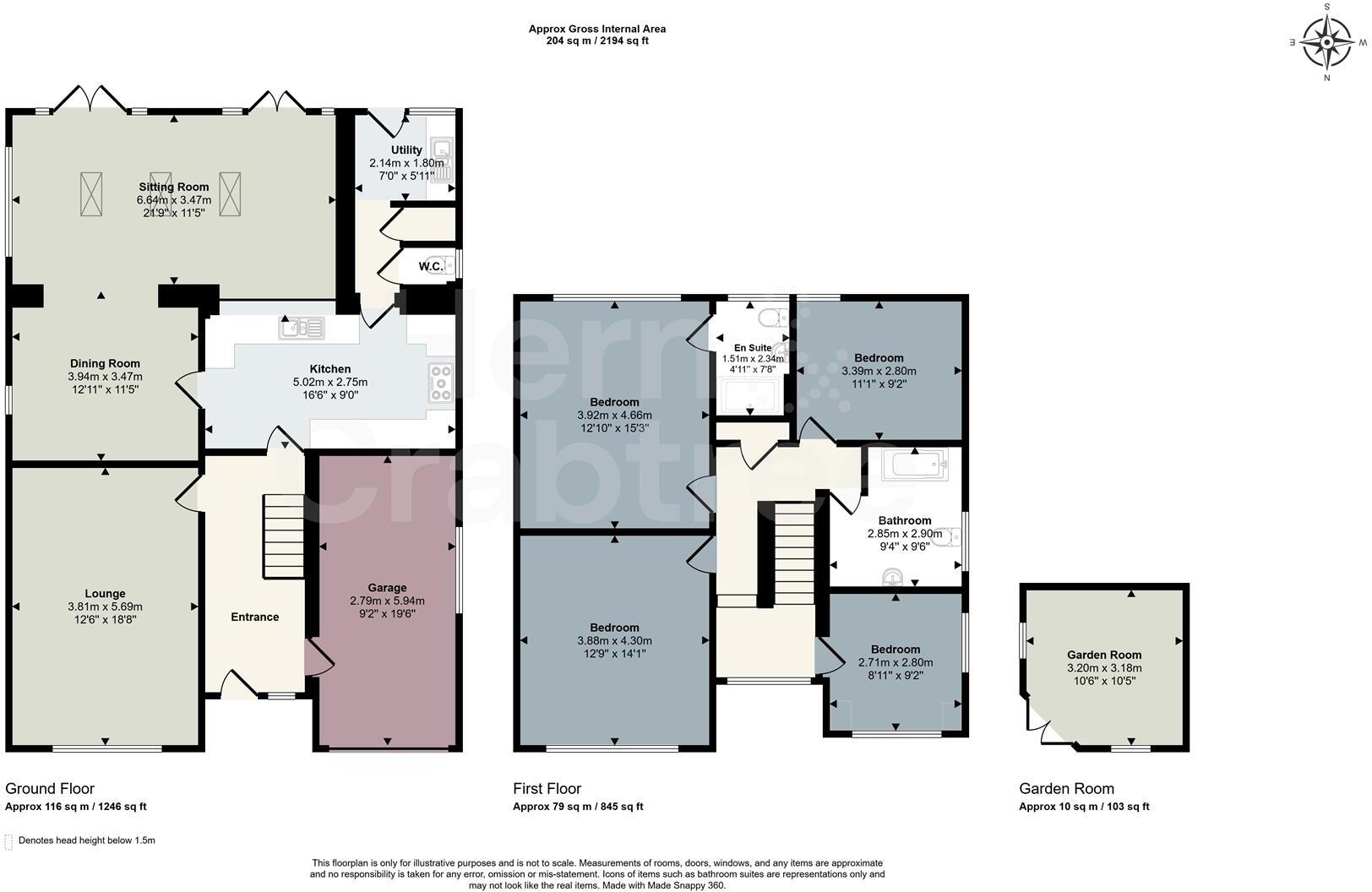Pencisely Road, Llandaff, Cardiff floorplan
