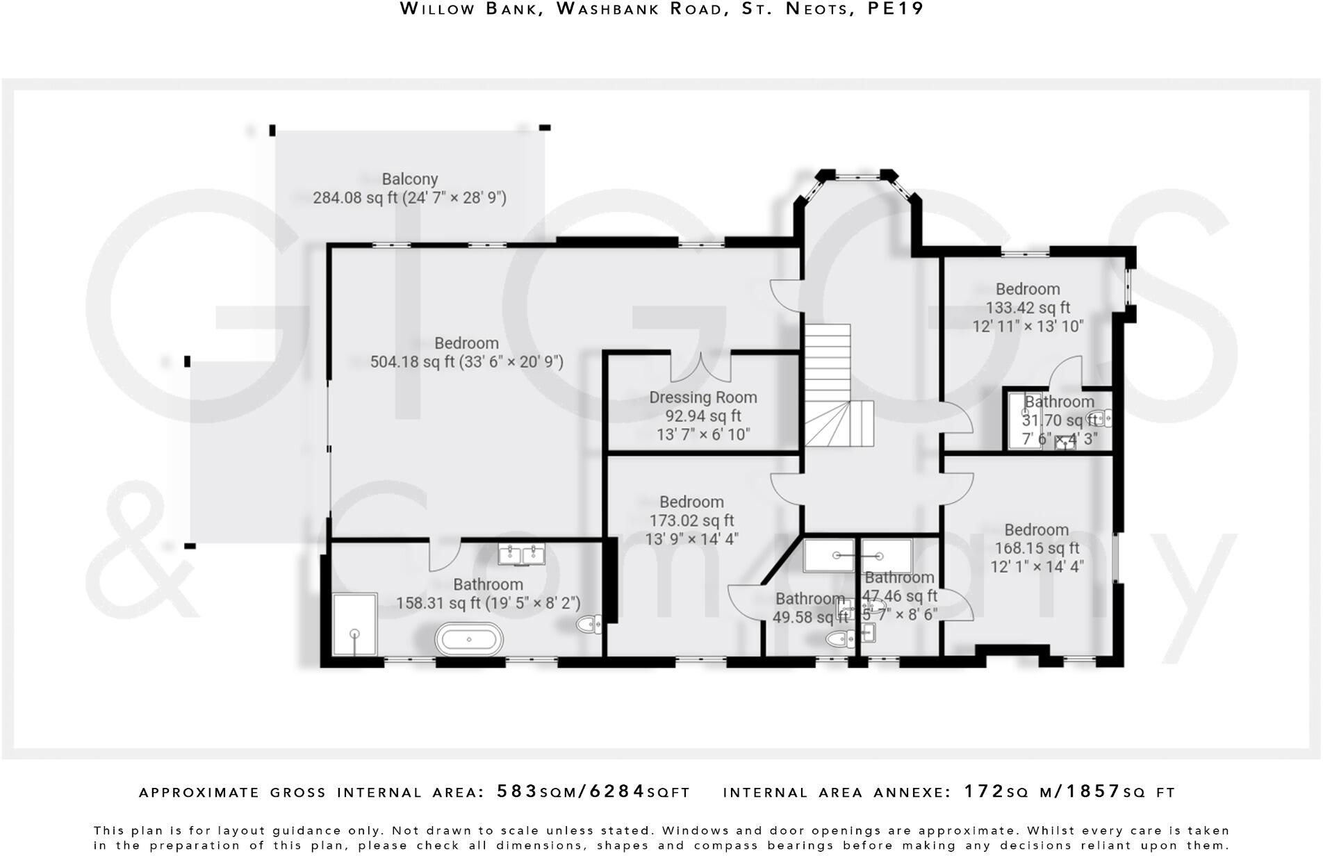 Washbank Road, Eynesbury, St. Neots, Cambridgeshire, PE19 2TF floorplan