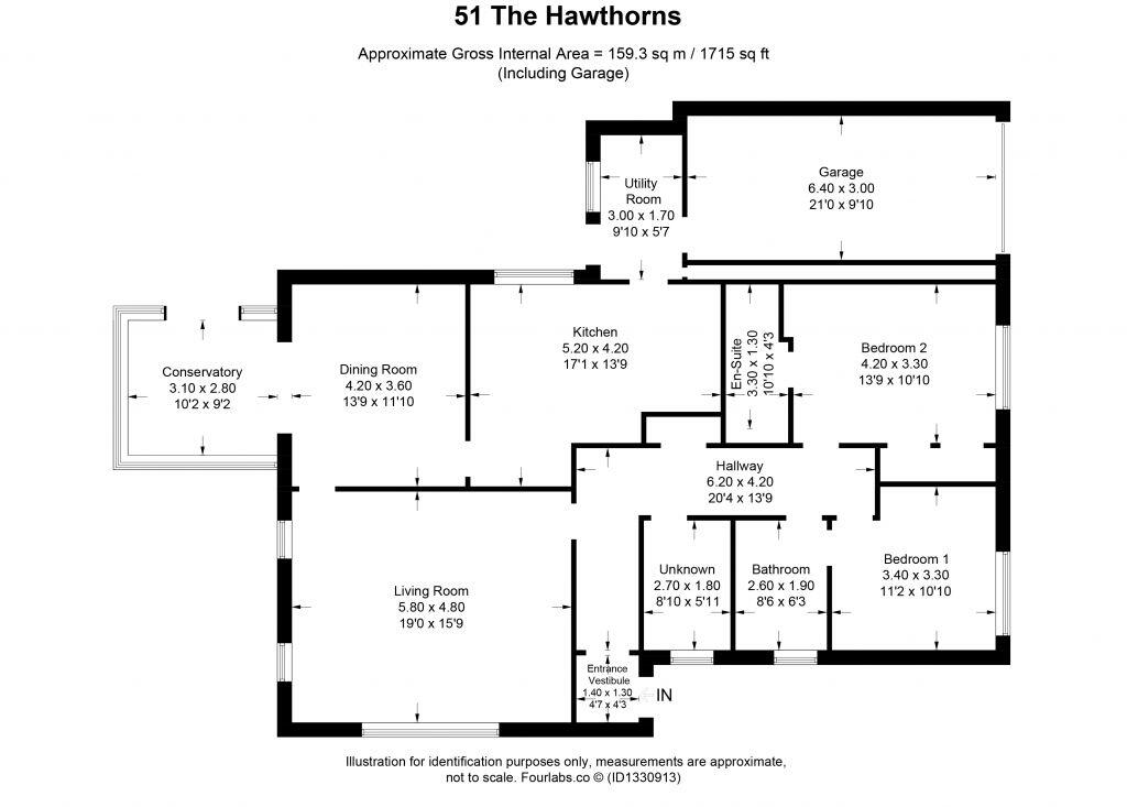 51 The Hawthorns, Gretna, DG16 5QA floorplan