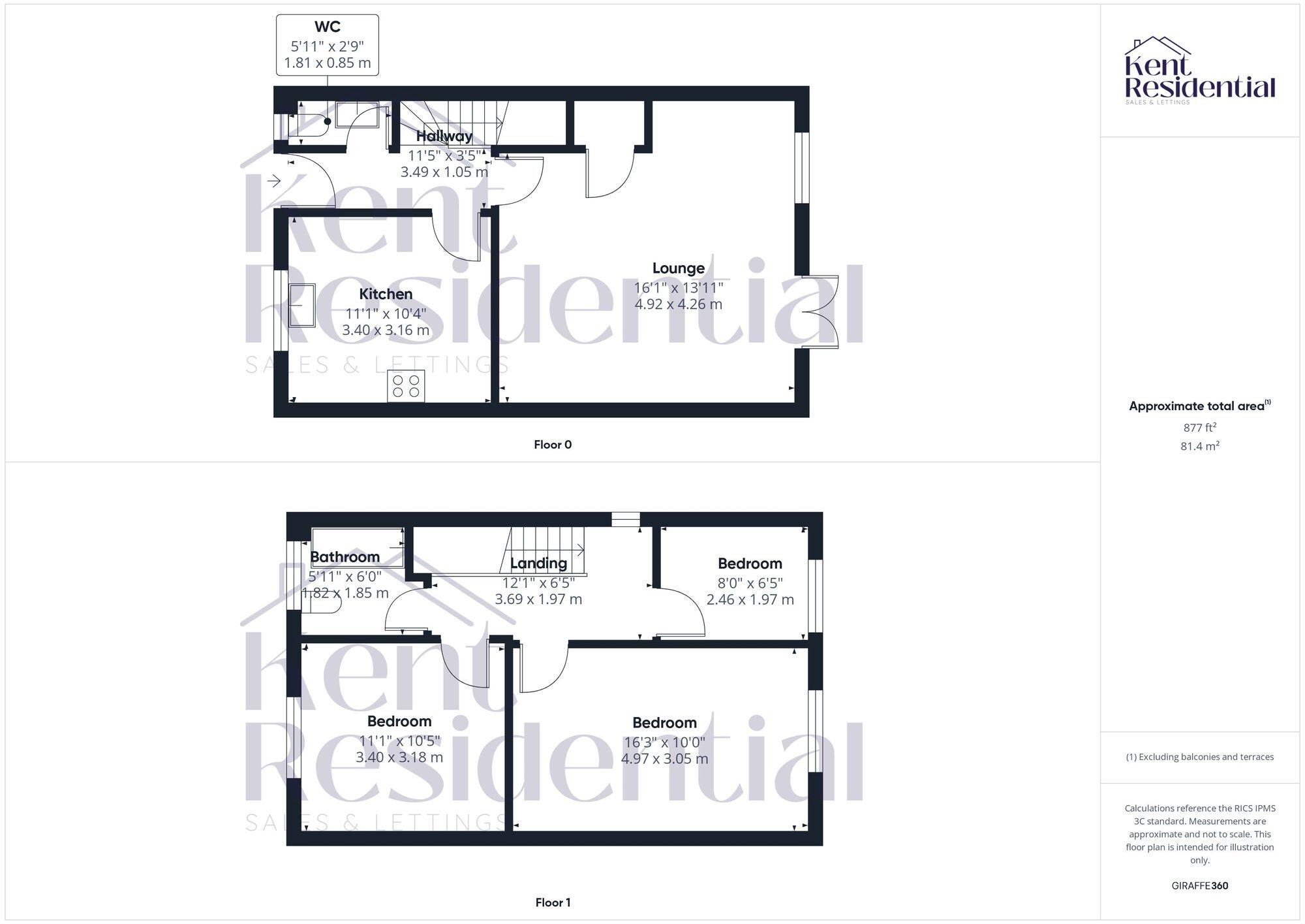 Northumberland Road, Maidstone, ME15 floorplan