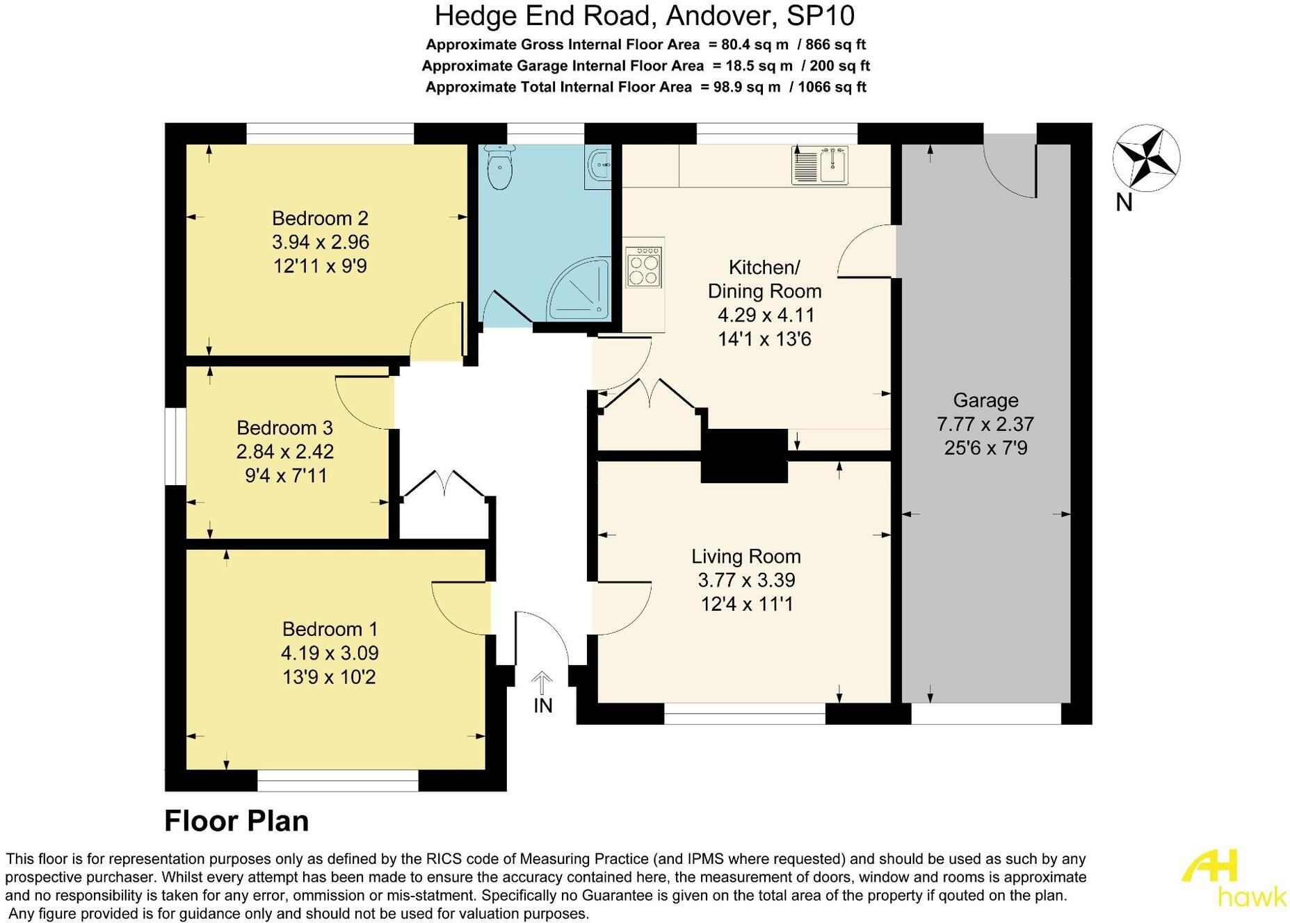 Hedge End Road, Andover, SP10 floorplan