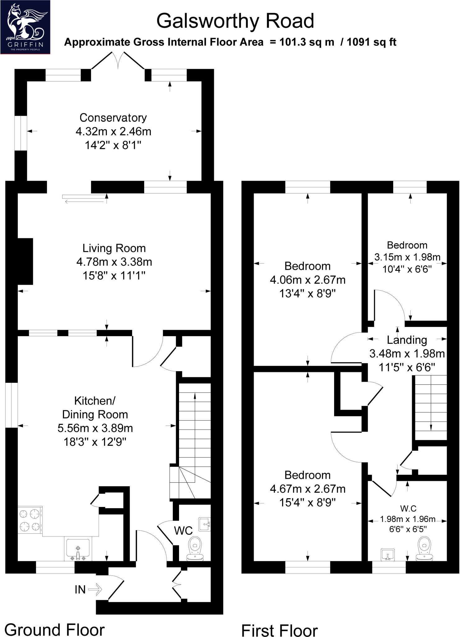 Galsworthy Road, Tilbury, RM18 floorplan