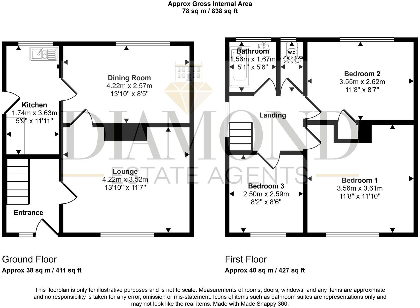 Branscombe Road, Tiverton, EX16 floorplan