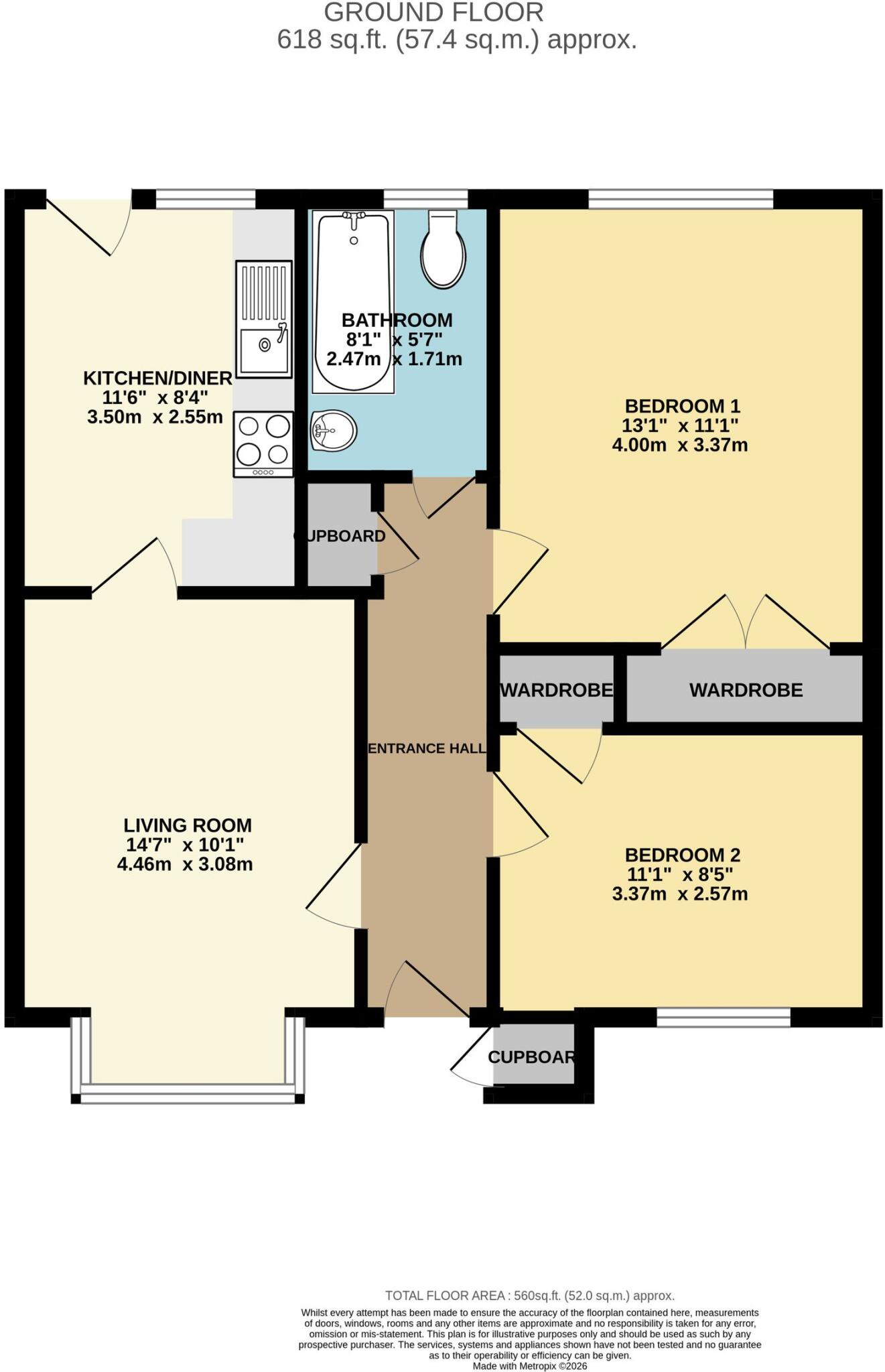 Ashfields, Oakengates, TF2 floorplan