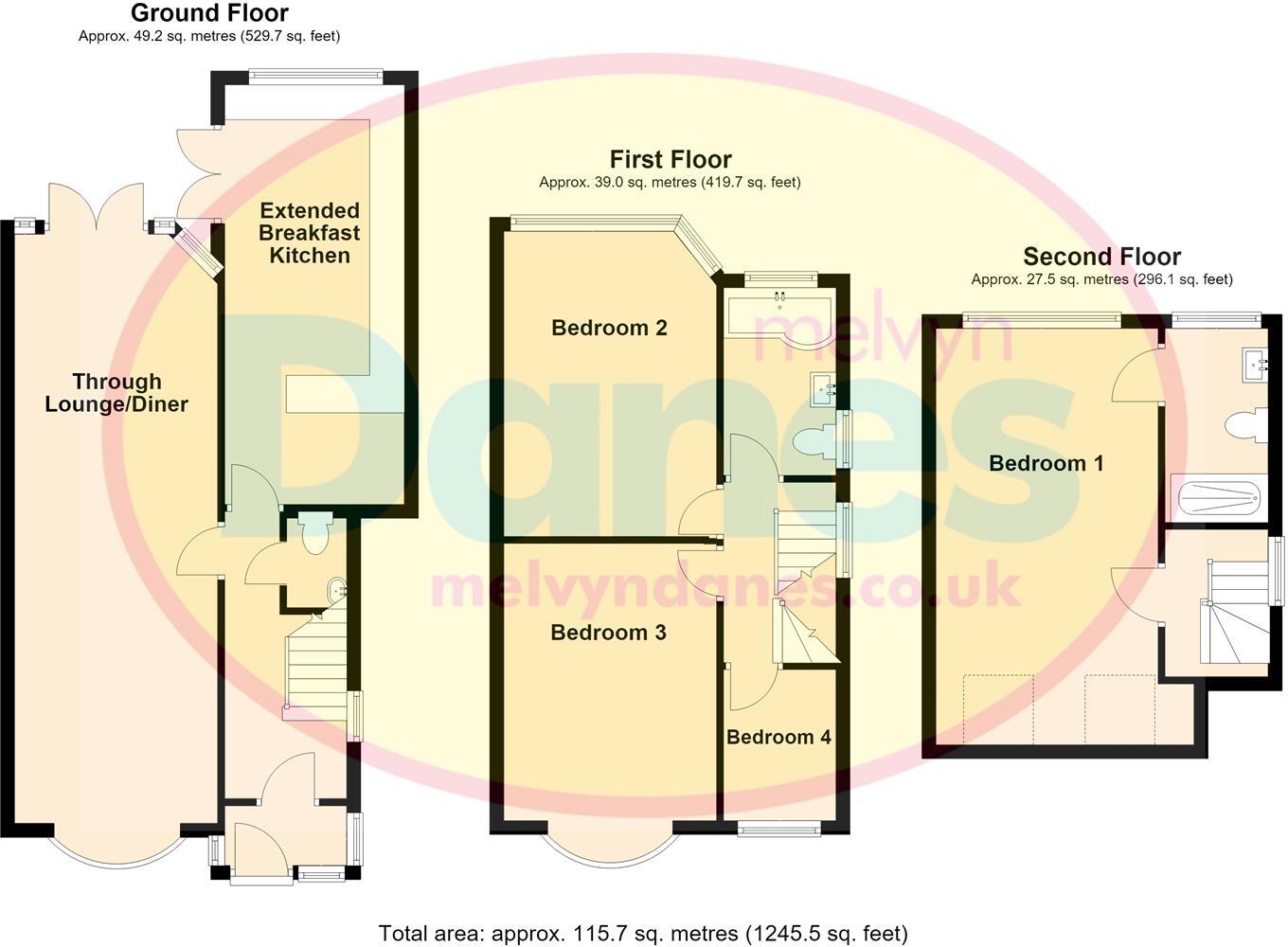Cranfield Grove, Yardley, Birmingham floorplan