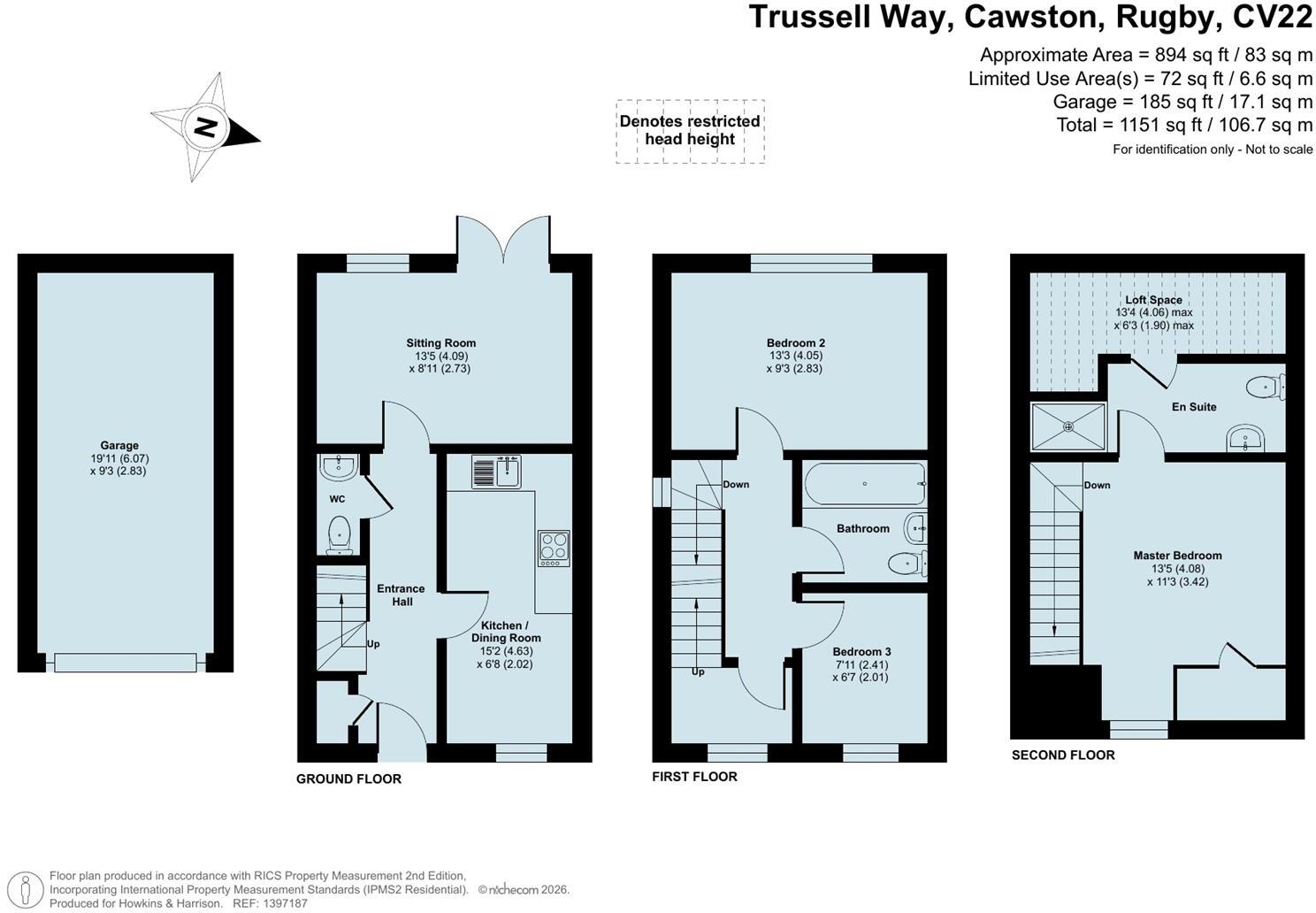 Trussell Way, Cawston, Rugby, CV22 floorplan