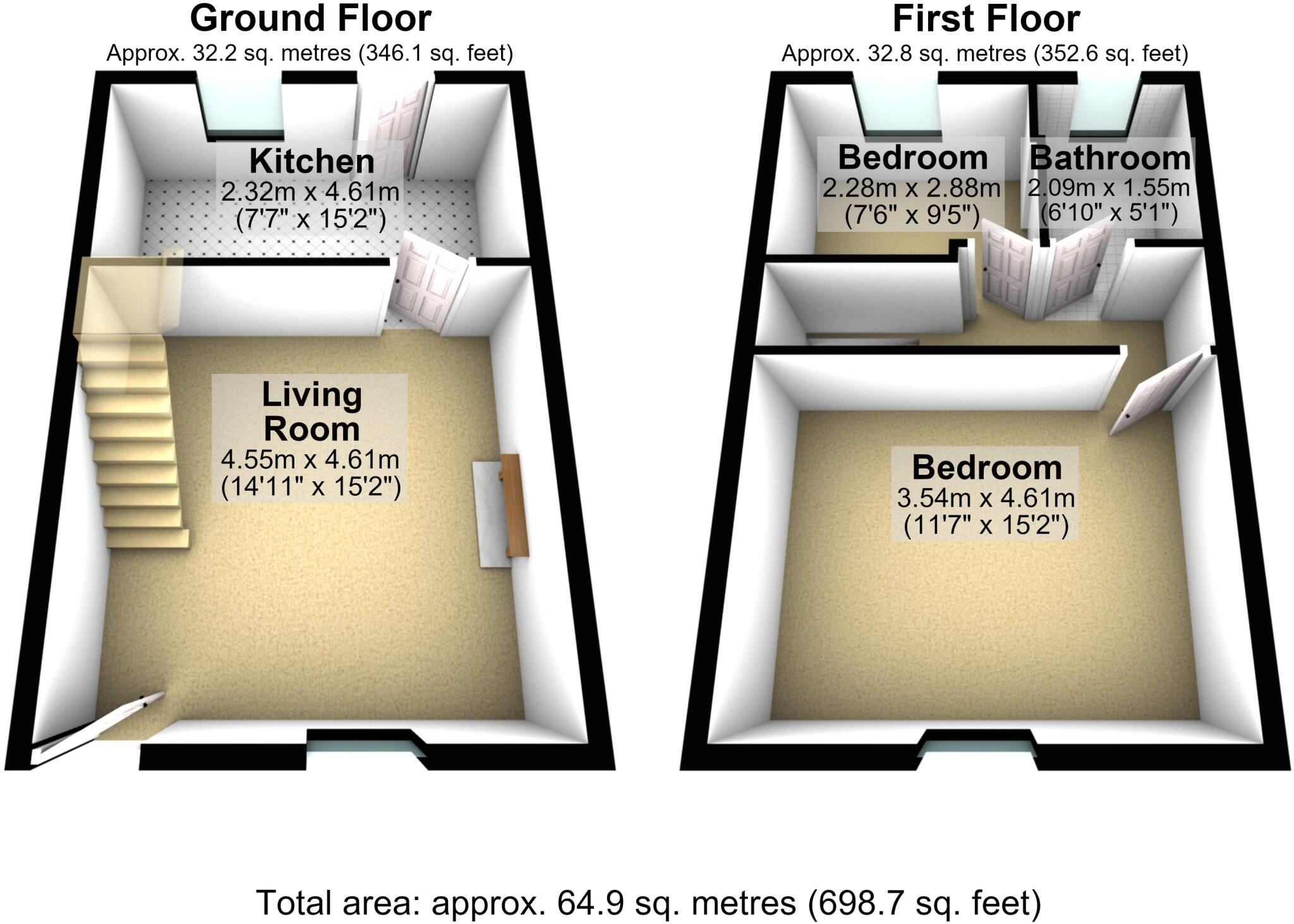 Stott Street, Milnrow, Rochdale, Greater Manchester, OL16 floorplan