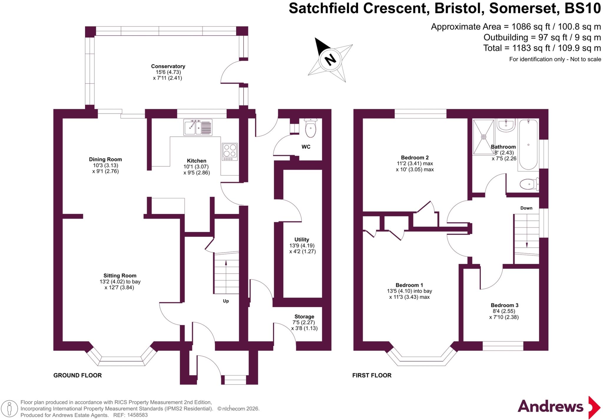 Satchfield Crescent, Bristol, BS10 floorplan