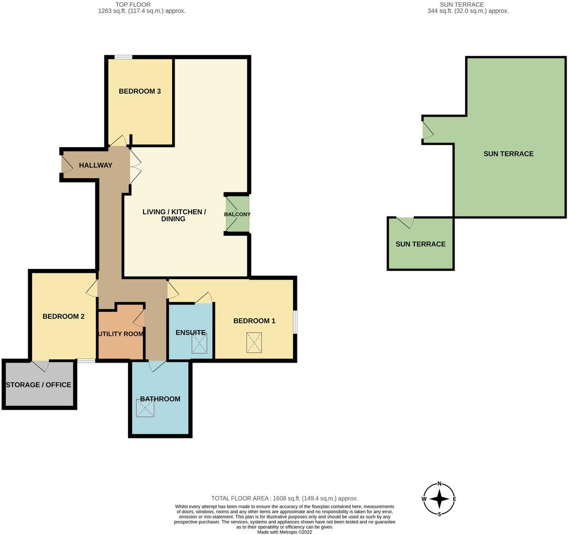 13 Durley Road South, Bournemouth, BH2 floorplan