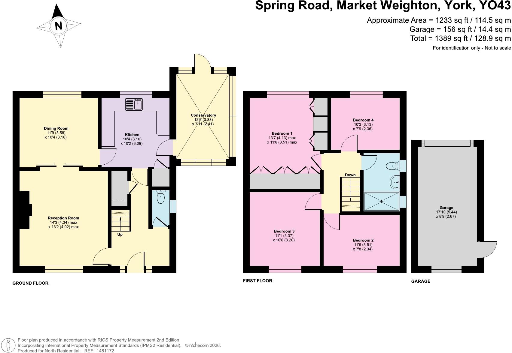 Spring Road, Market Weighton, York, YO43 floorplan