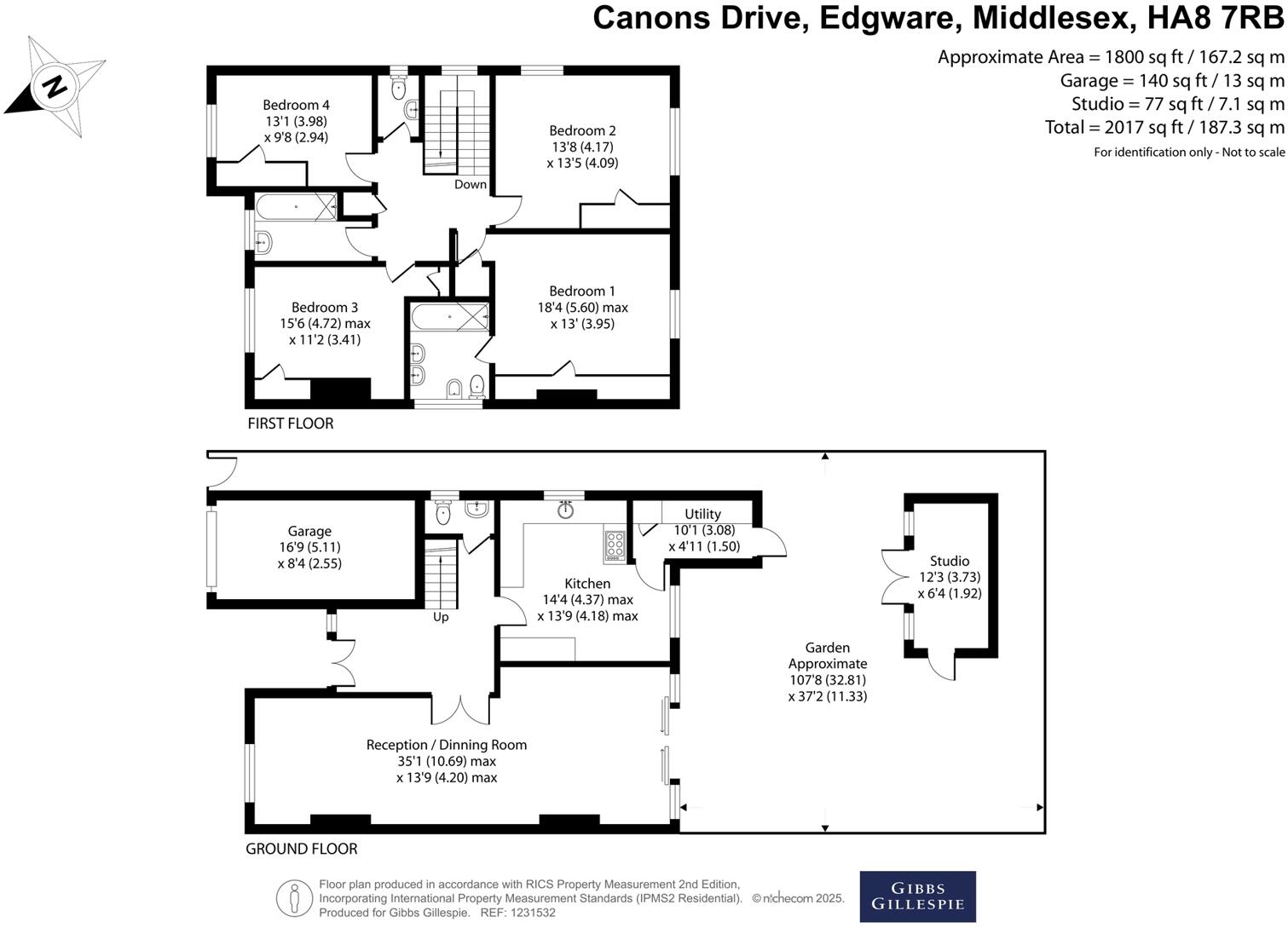 Canons Drive, Edgware, Middlesex floorplan