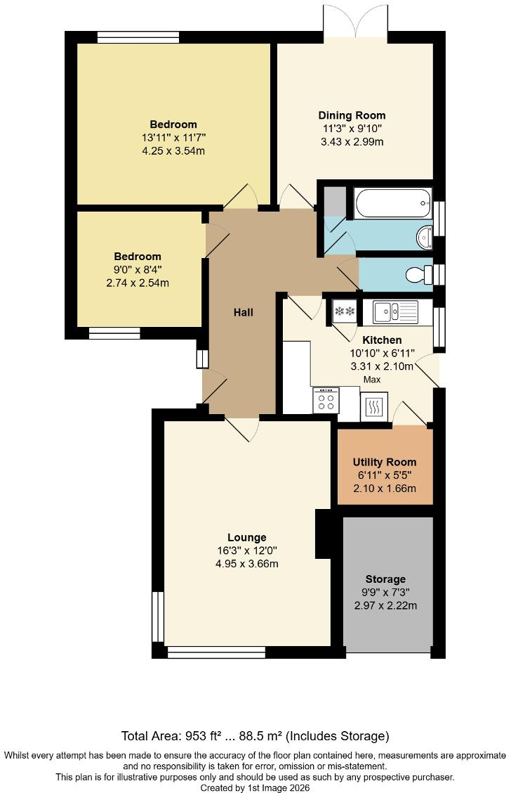 Romney Broadwalk, North Bersted, Bognor Regis, West Sussex, PO22 9BD floorplan