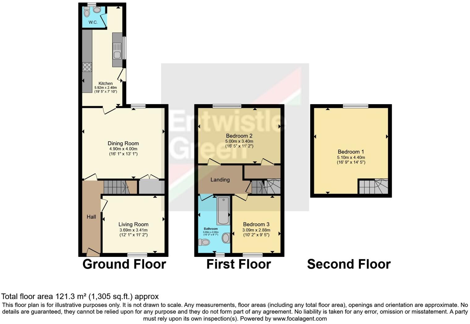 Skipton Road, Trawden, Colne, Lancashire, BB8 floorplan