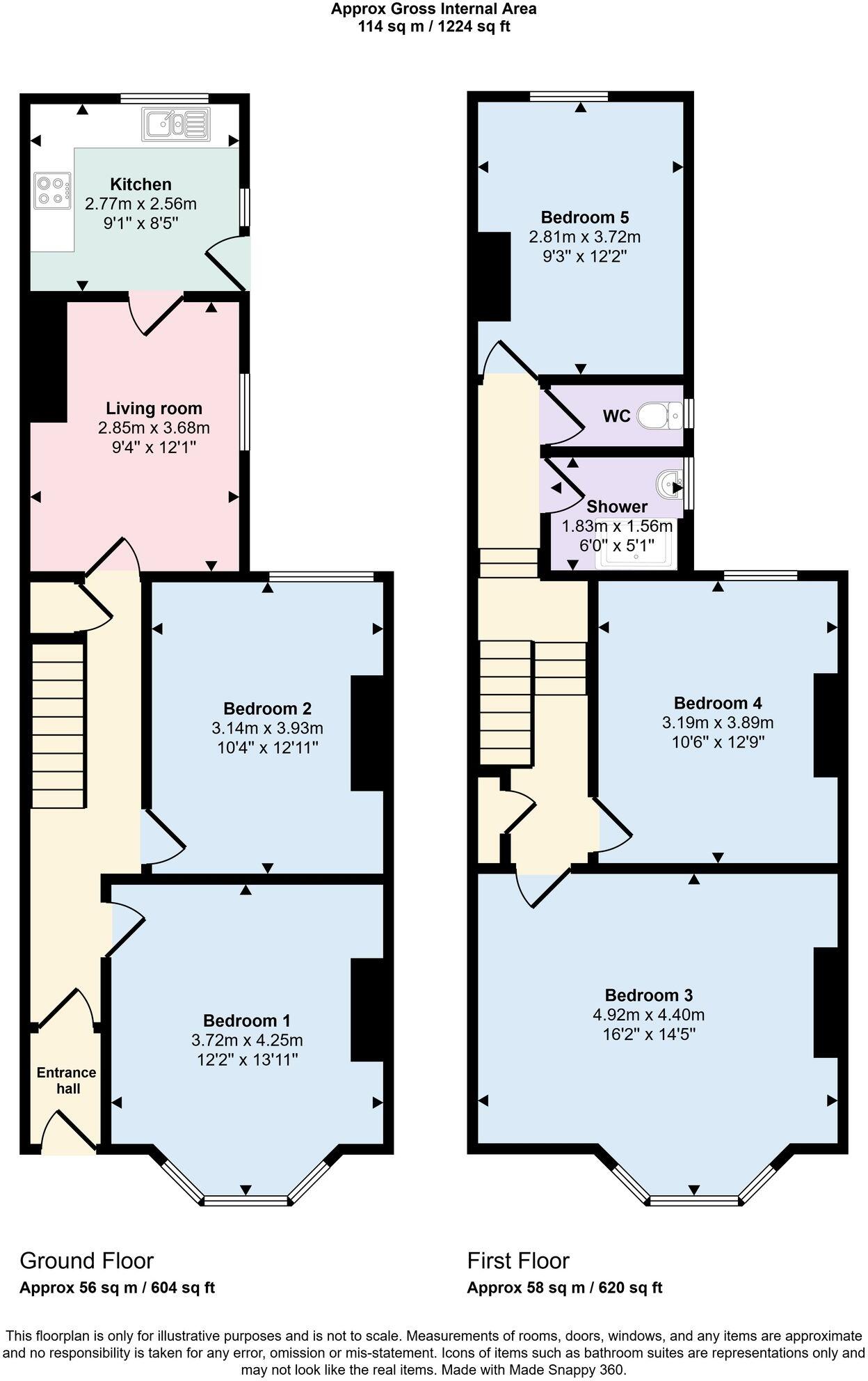 St. Johns Road, Exeter, EX1 floorplan
