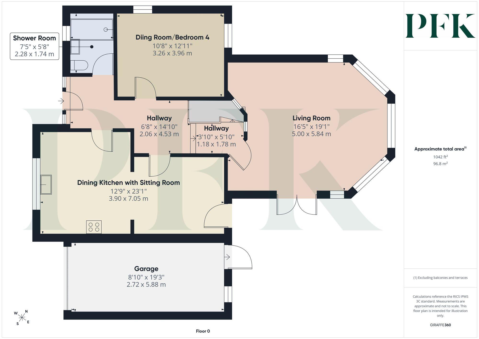 Little Acorn, 2 Oak Park, Brampton, CA8 1TP. floorplan