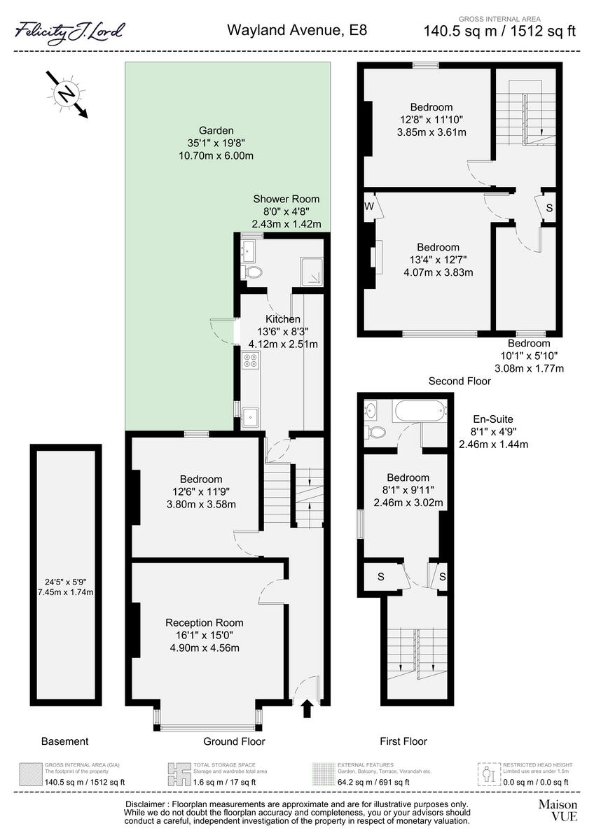 Wayland Avenue, London E8 floorplan