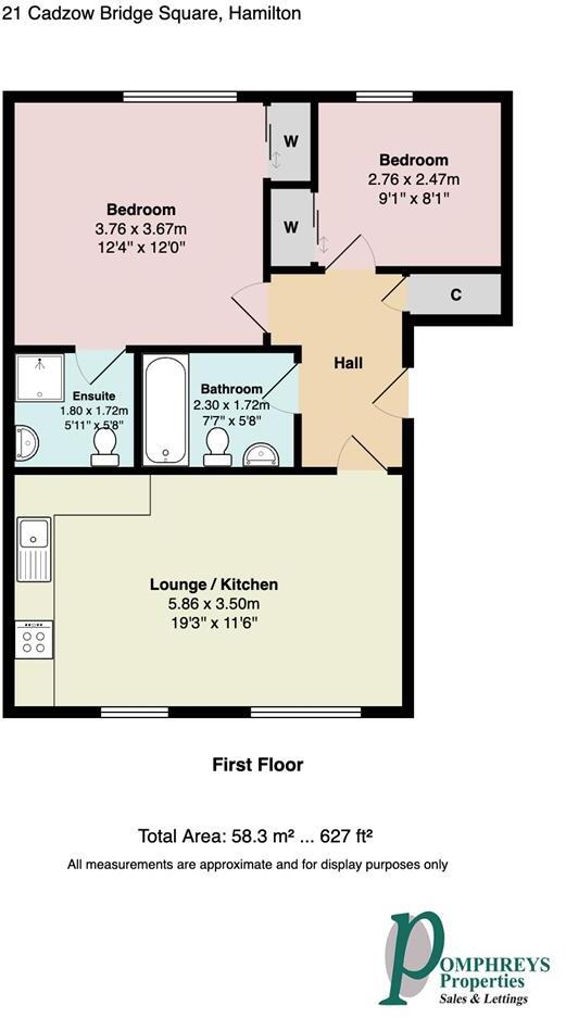 Cadzow Bridge Square, Hamilton floorplan
