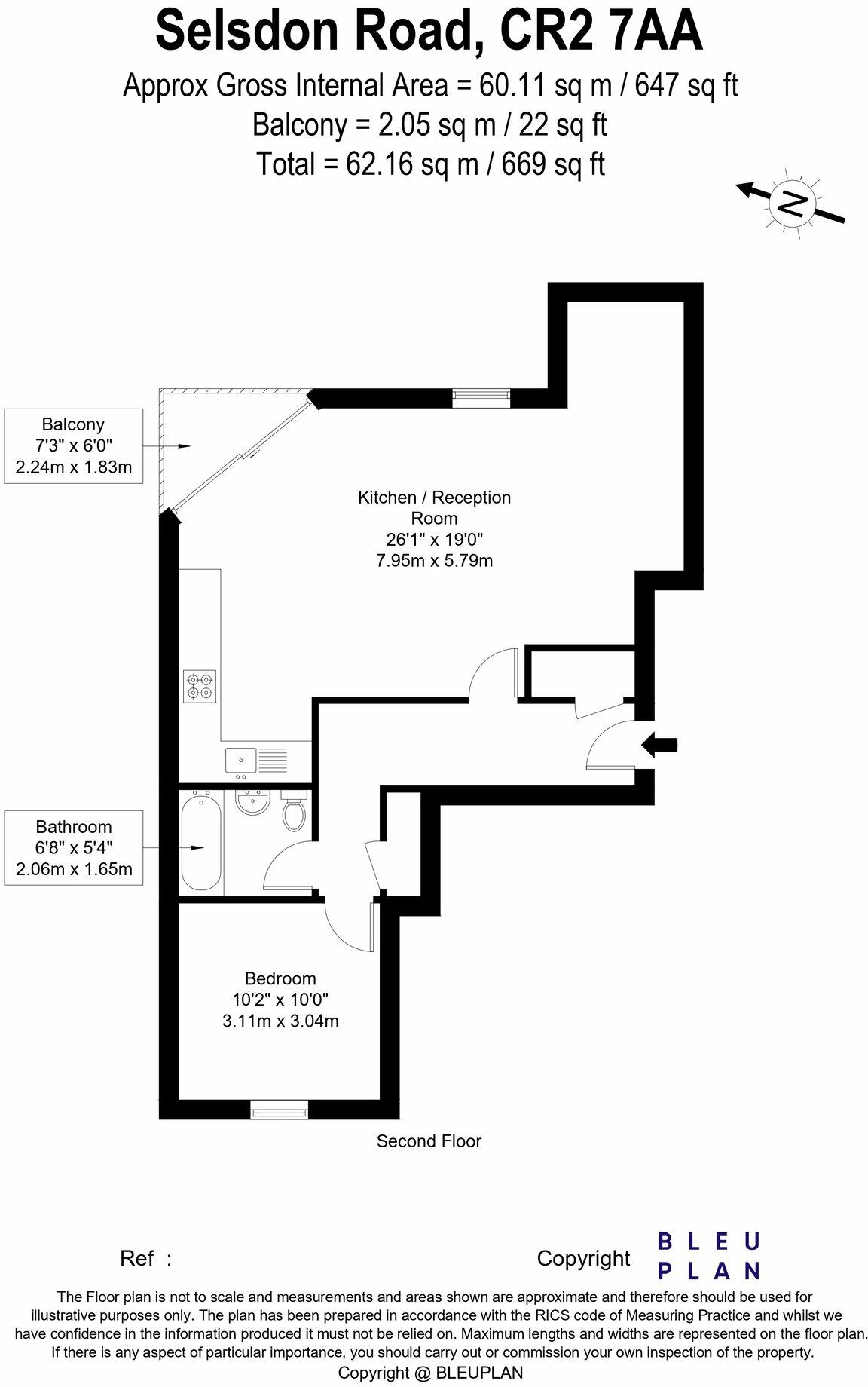 Selsdon Road, South Croydon, Surrey, CR2 floorplan