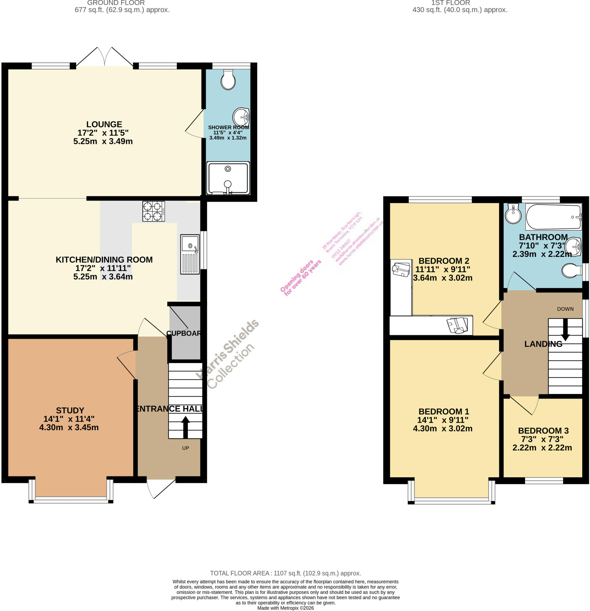 Scholes Park Drive, Scarborough, North Yorkshire, YO12 floorplan