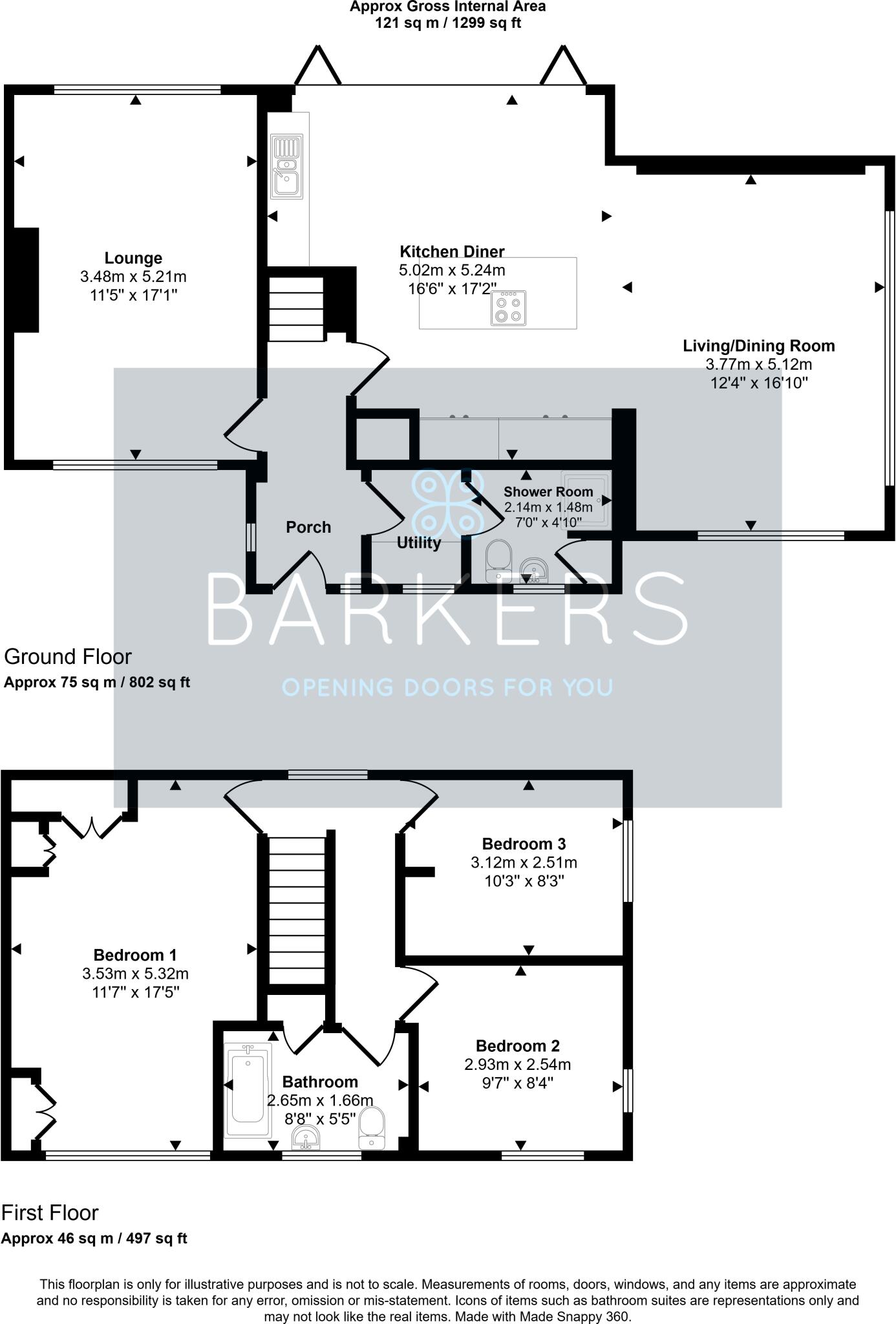 Hepworth Close, Mirfield floorplan