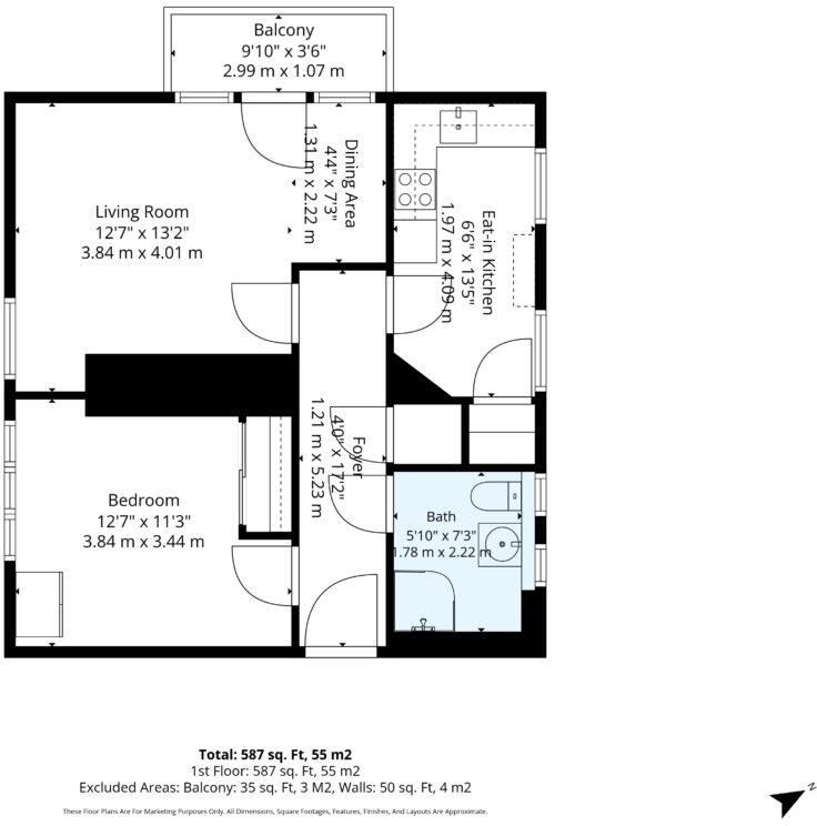 6/3 Perdrixknowe, Edinburgh, Midlothian, EH14 1AF floorplan