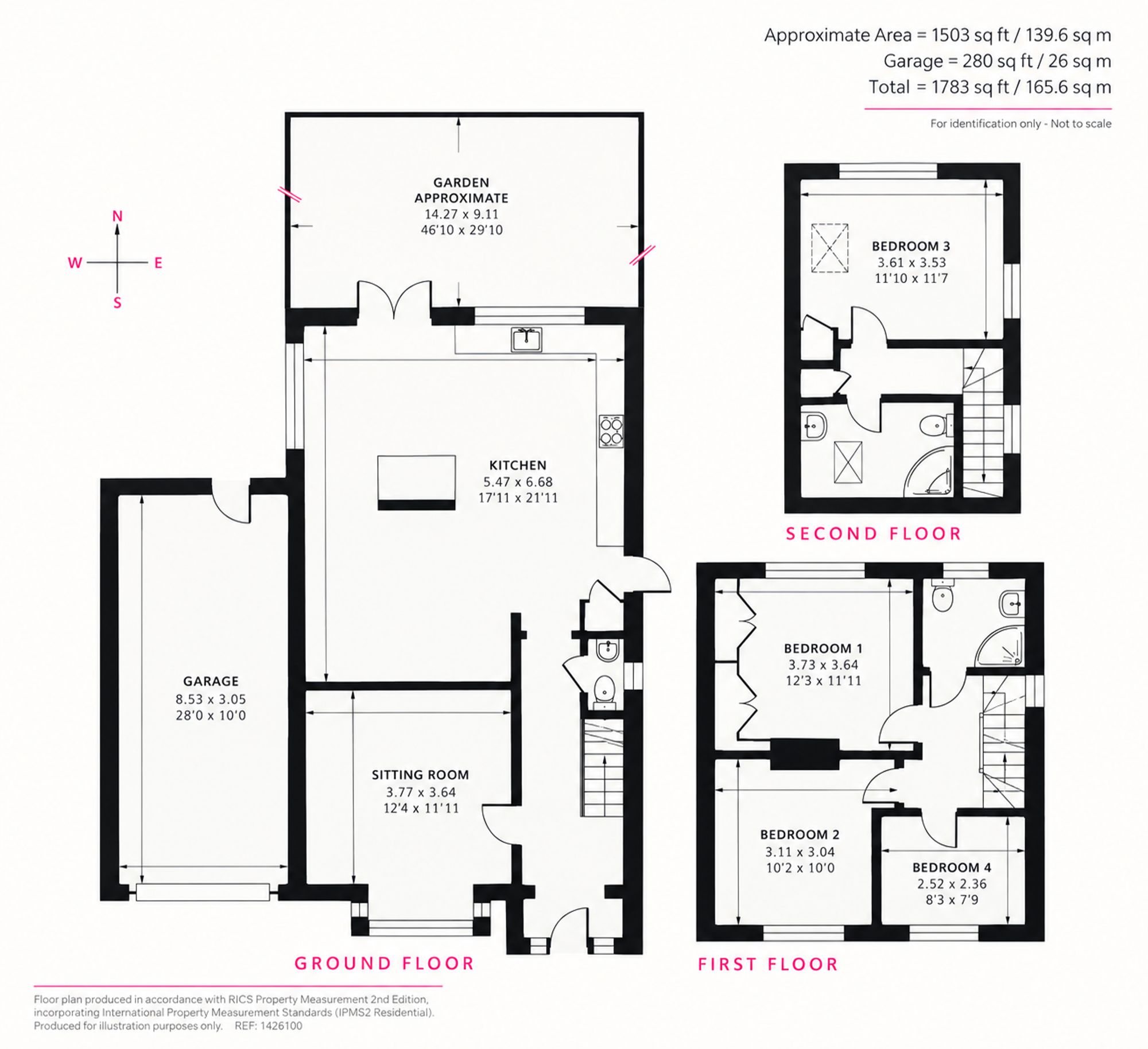 Cobham Road, Fetcham, KT22 floorplan