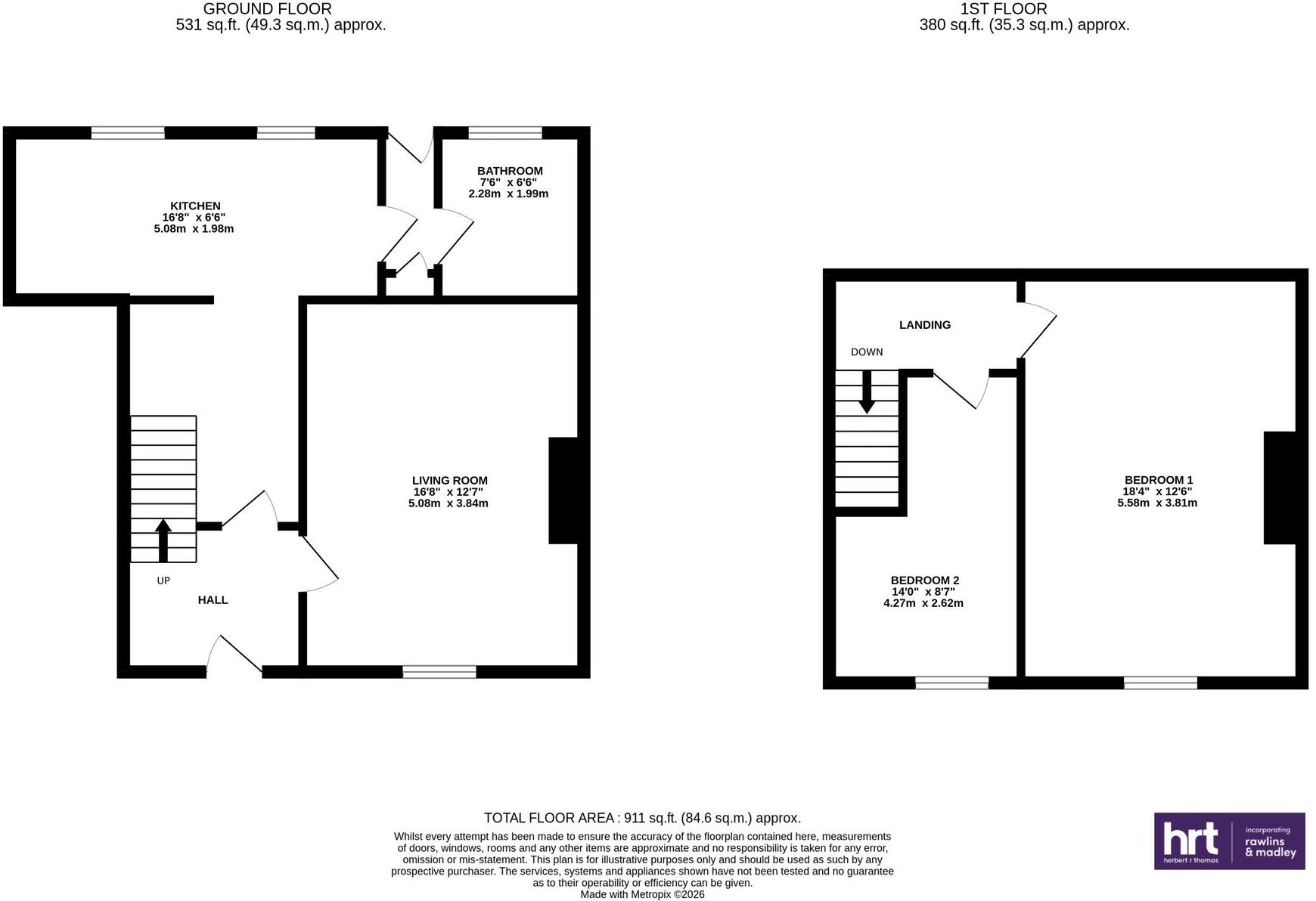 Smiths Row, St. Nicholas, CF5 floorplan