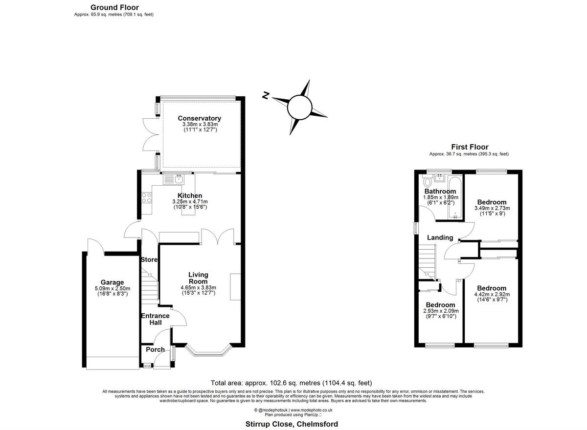 Stirrup Close, Chelmsford, CM1 6 floorplan