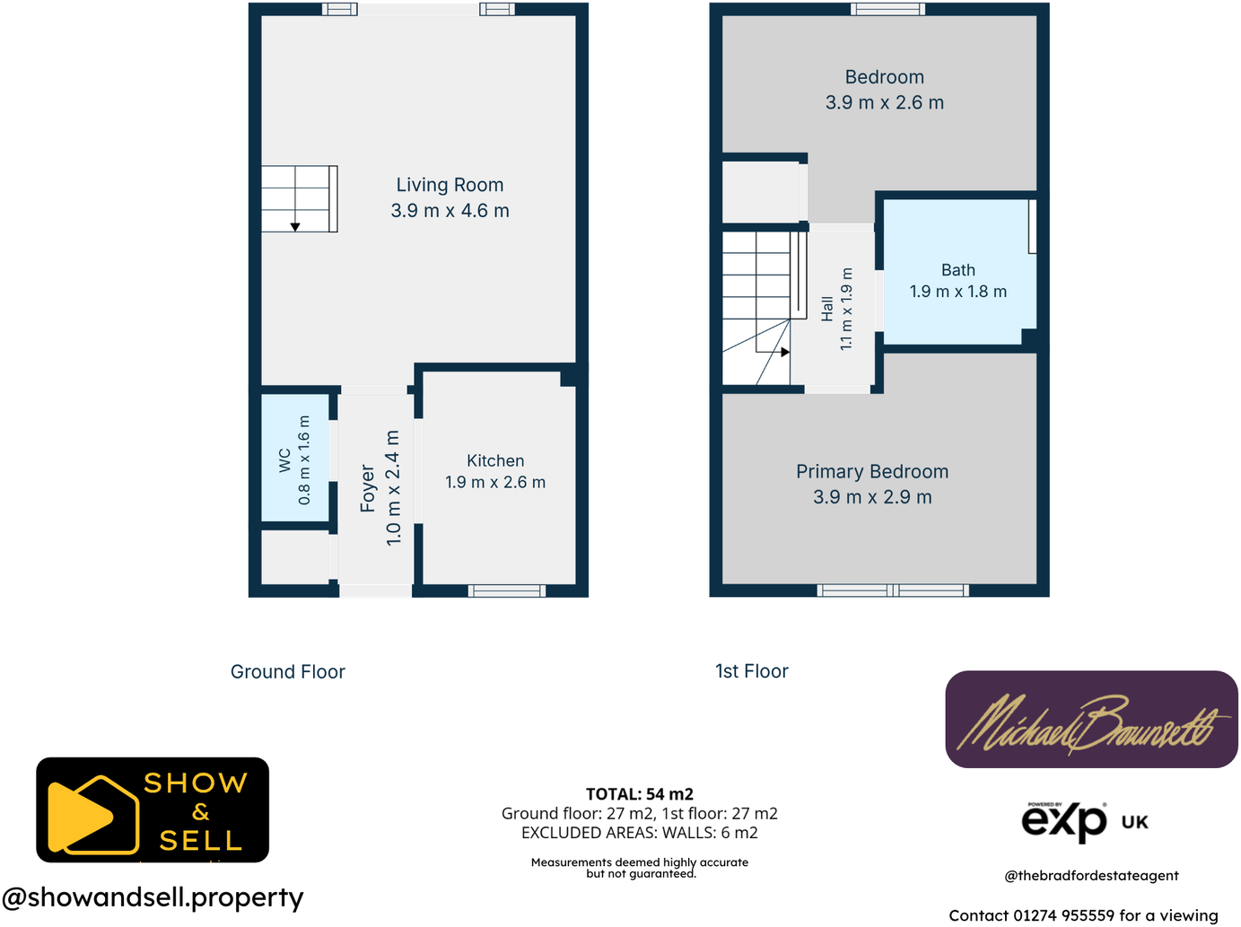 Fern Ave, Clayton, Bradford, BD14 6FA floorplan