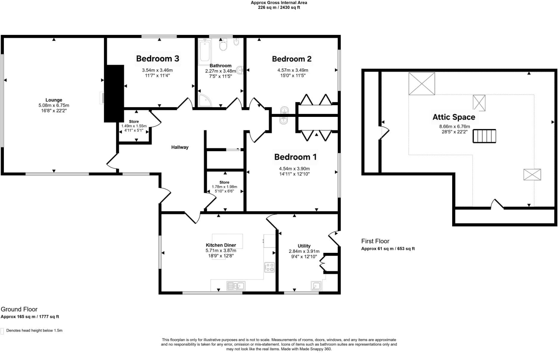 Dunbeg, Dowans Road, Aberlour, Moray floorplan