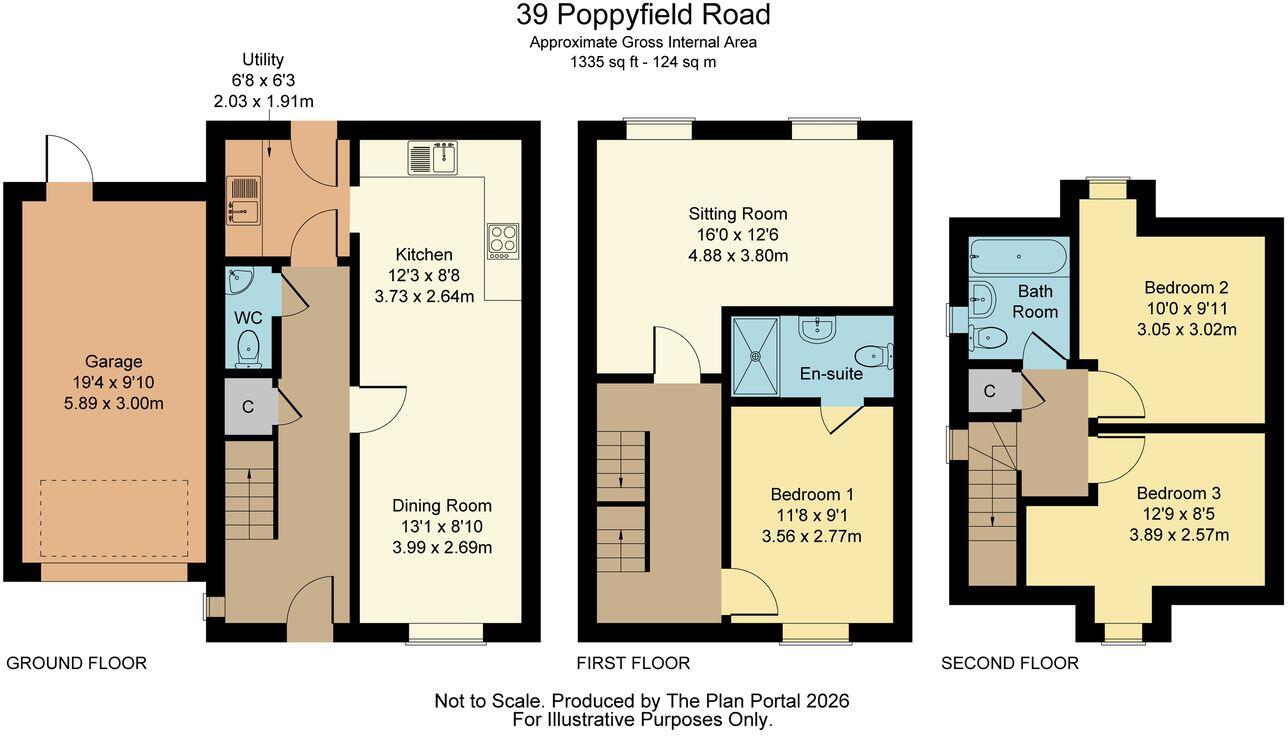 Poppyfield Road, Wootton, Northampton, NN4 floorplan