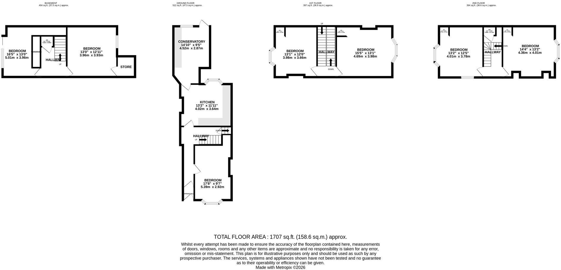 Clifton, Wellington Park, BS8 2UT floorplan