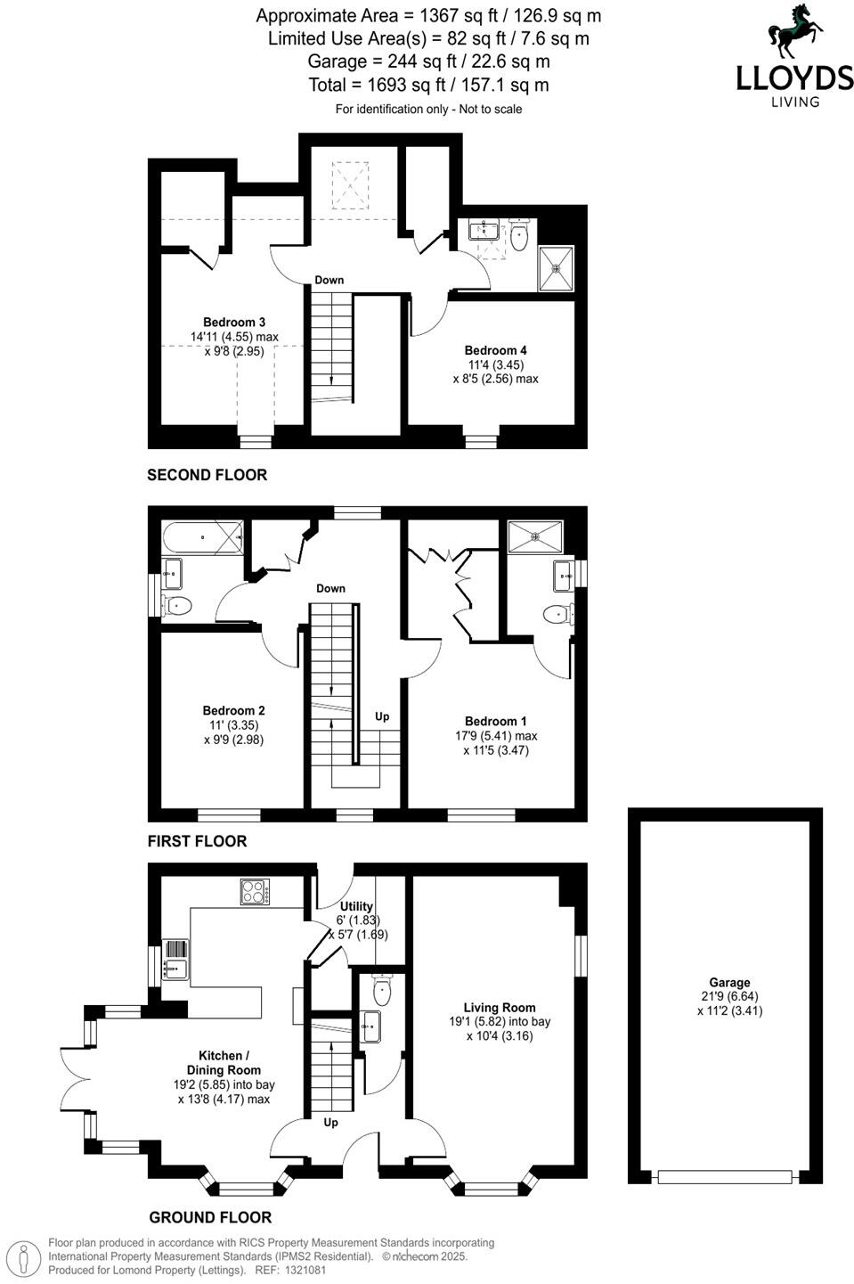 4 bedroom Detached House in Bugle Grove, Finchampstead floorplan