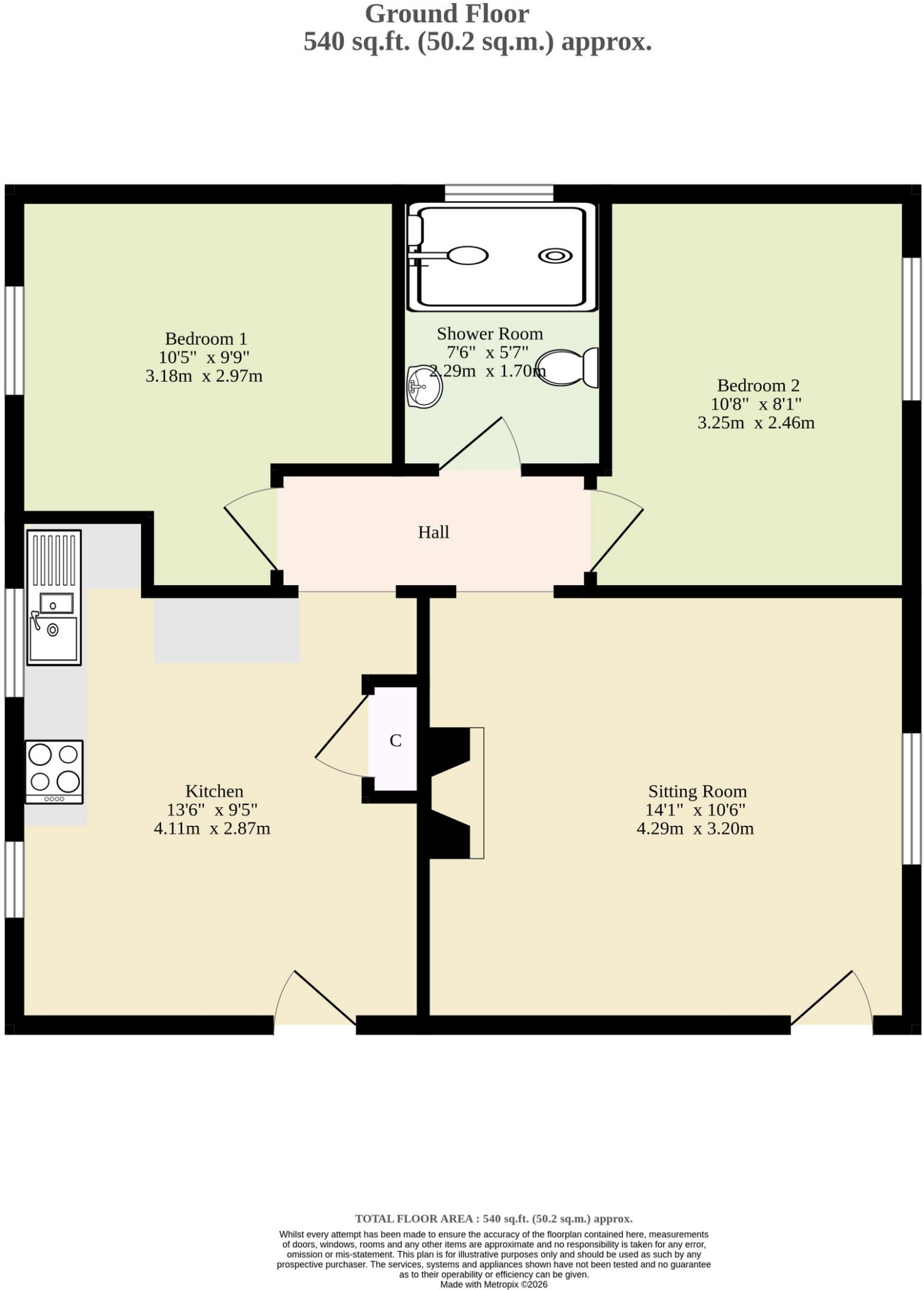 Magdalen Street, Eye floorplan