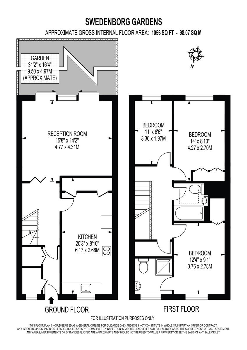 Swedenborg Gardens, London E1 floorplan