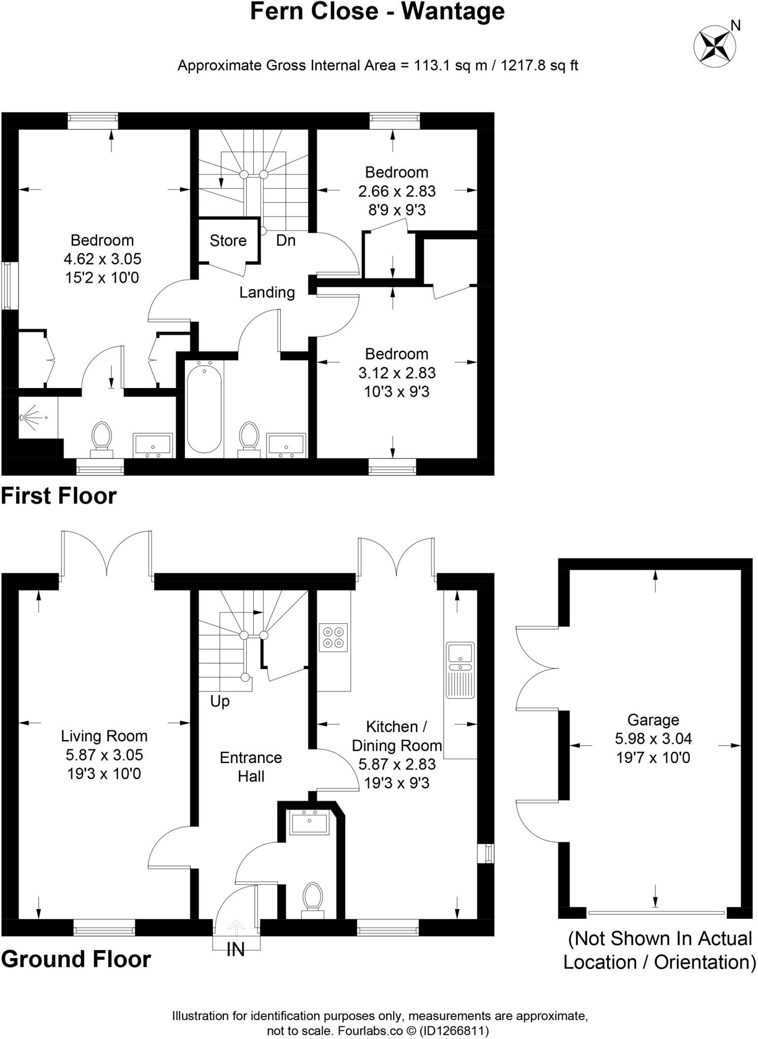 Fern Close, Wantage, OX12 floorplan