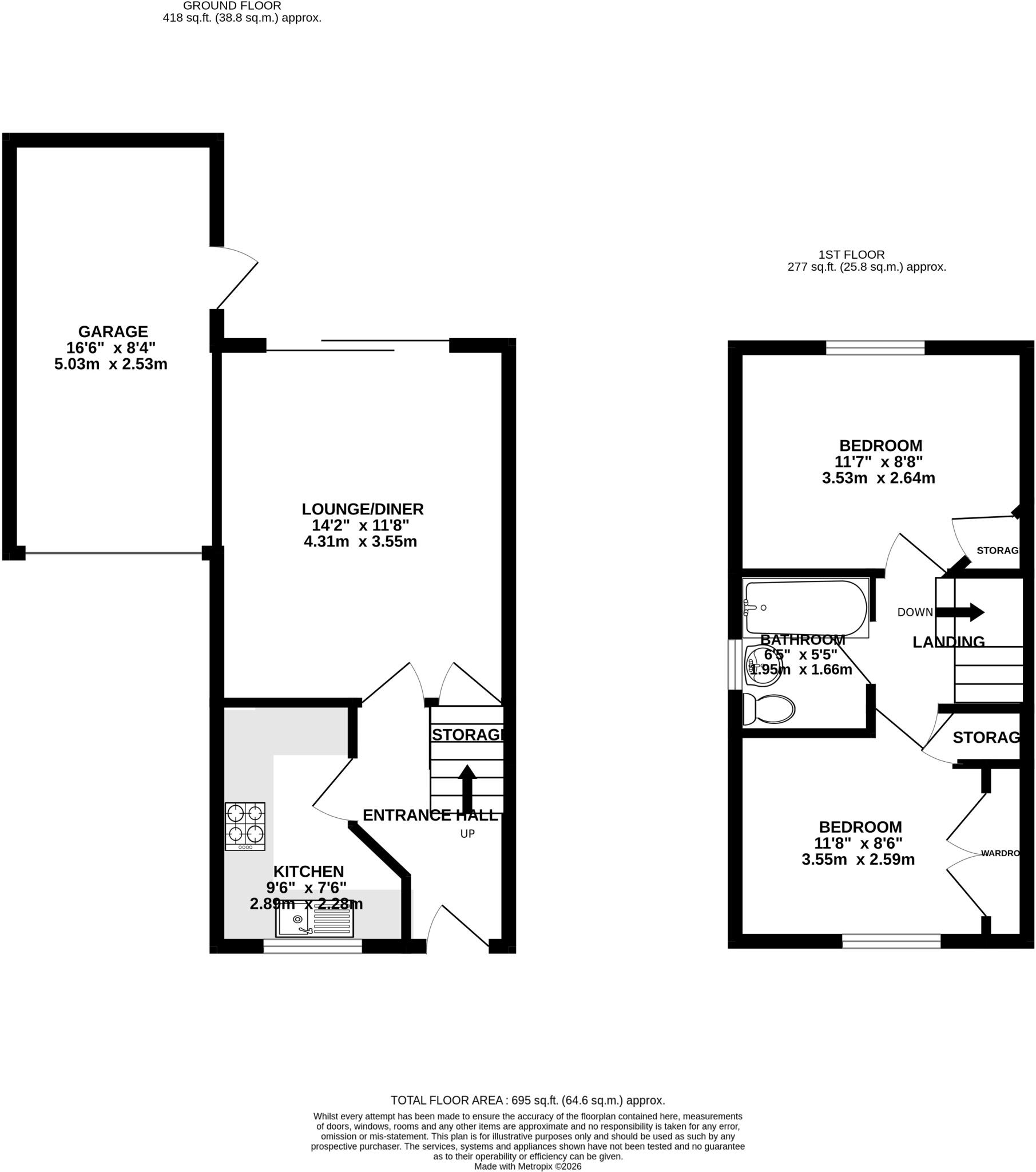 Willoughby Close, Dunstable, Bedfordshire, LU6 floorplan