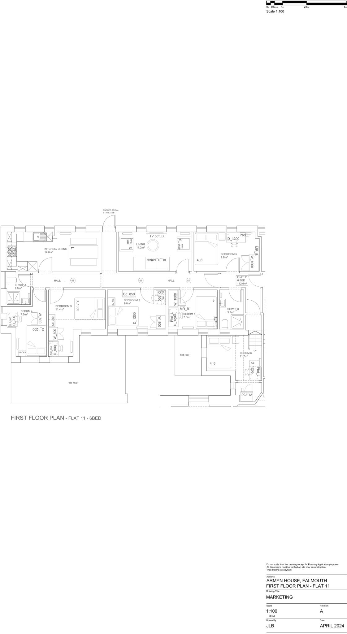 Flat 11, Armyn House, Bar Road TR11 4NN floorplan