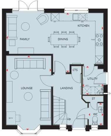 Avro Road, 
Fernwood, 
Newark, 
Nottingham, 
NG24 3UA floorplan